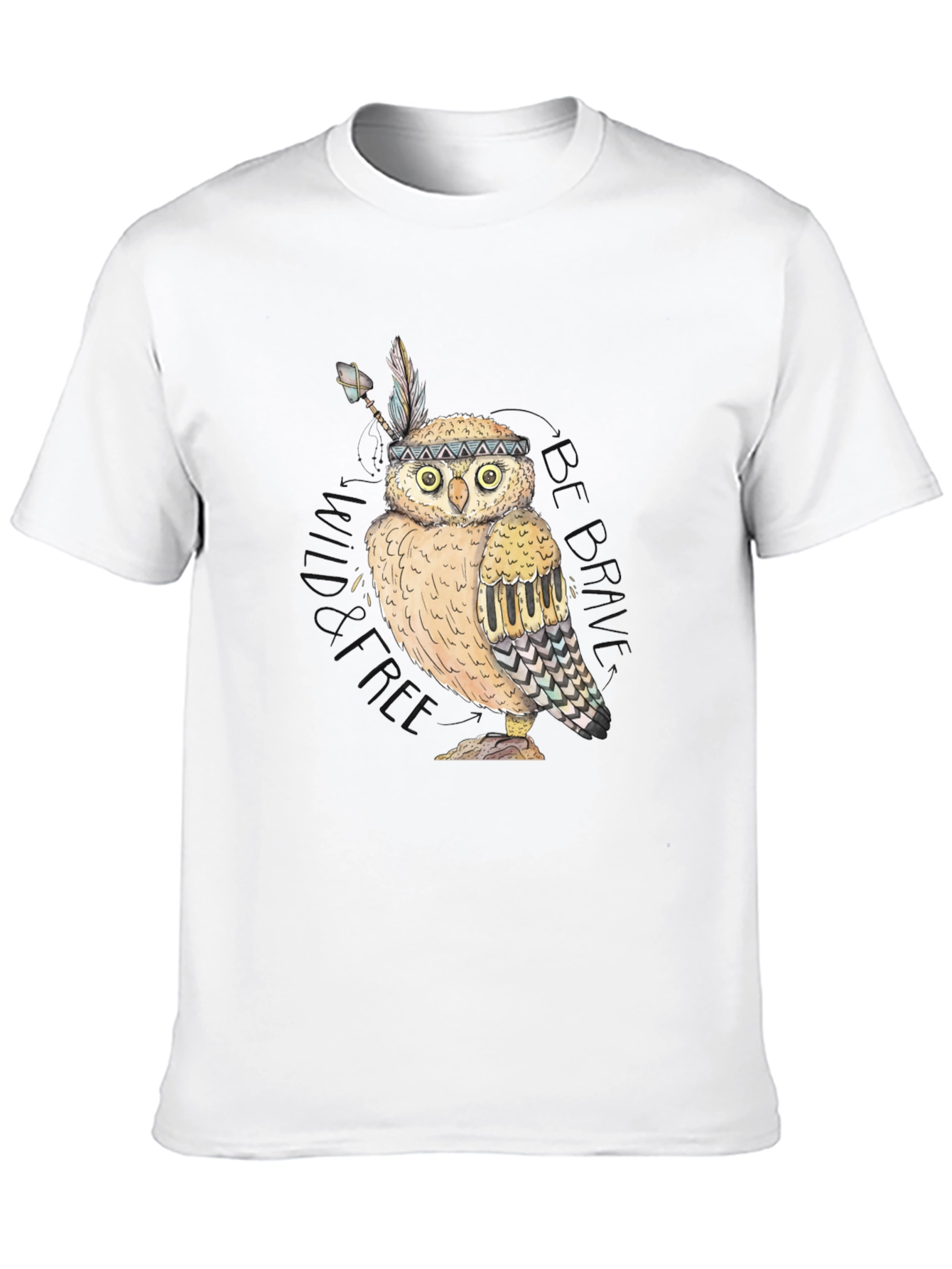 Owl Native American Style T-Shirt