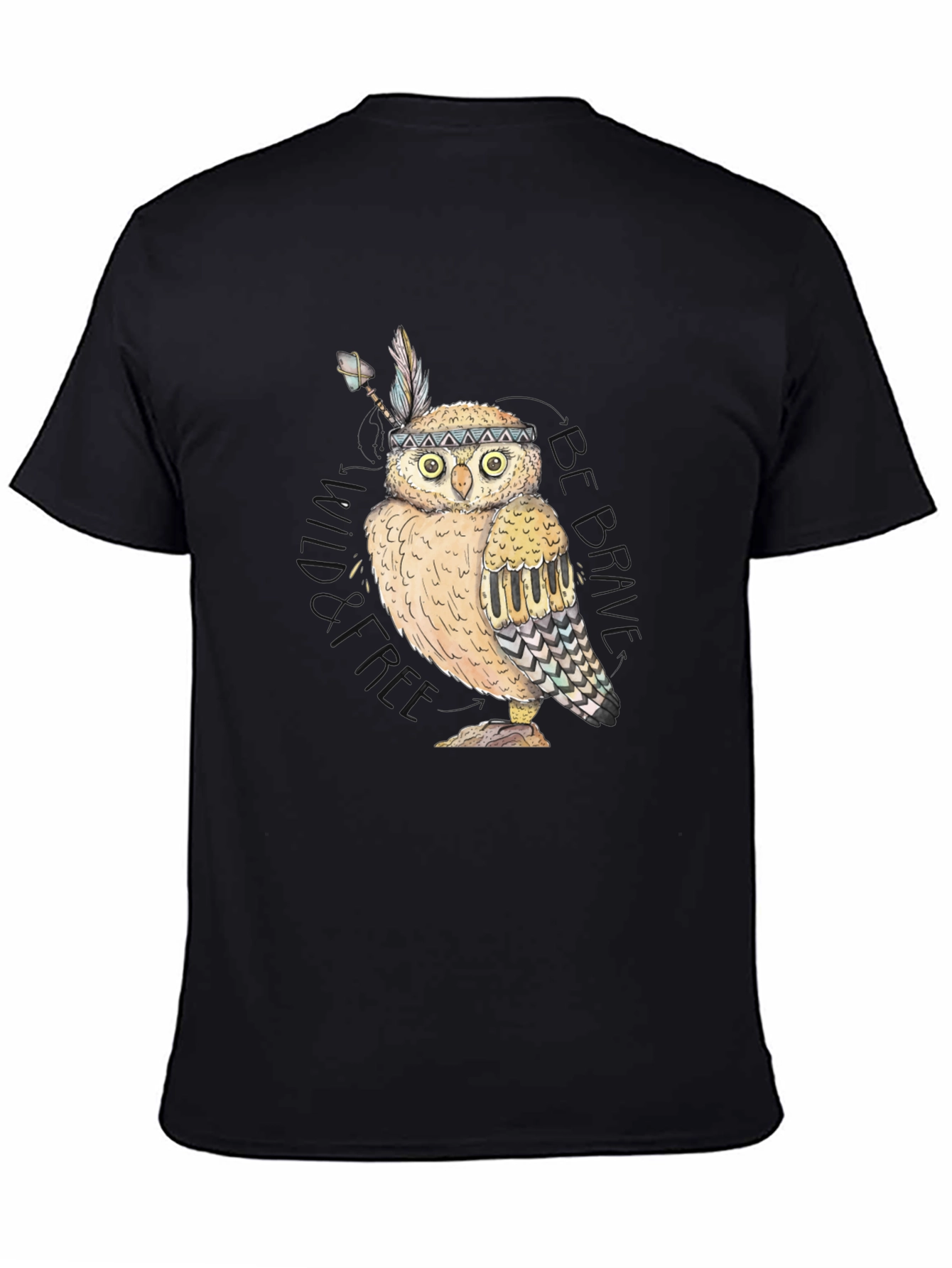 Owl Native American Style T-Shirt