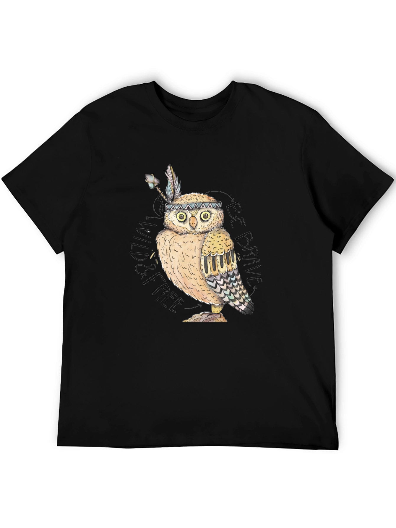 Owl Native American Style T-Shirt