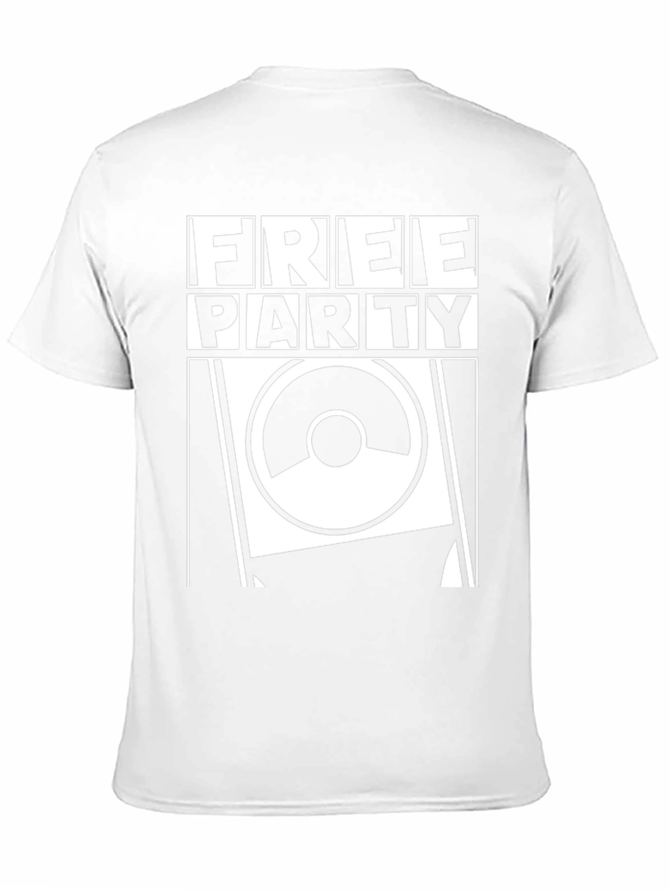 Free Party Speaker T-Shirt - Black Graphic Tee