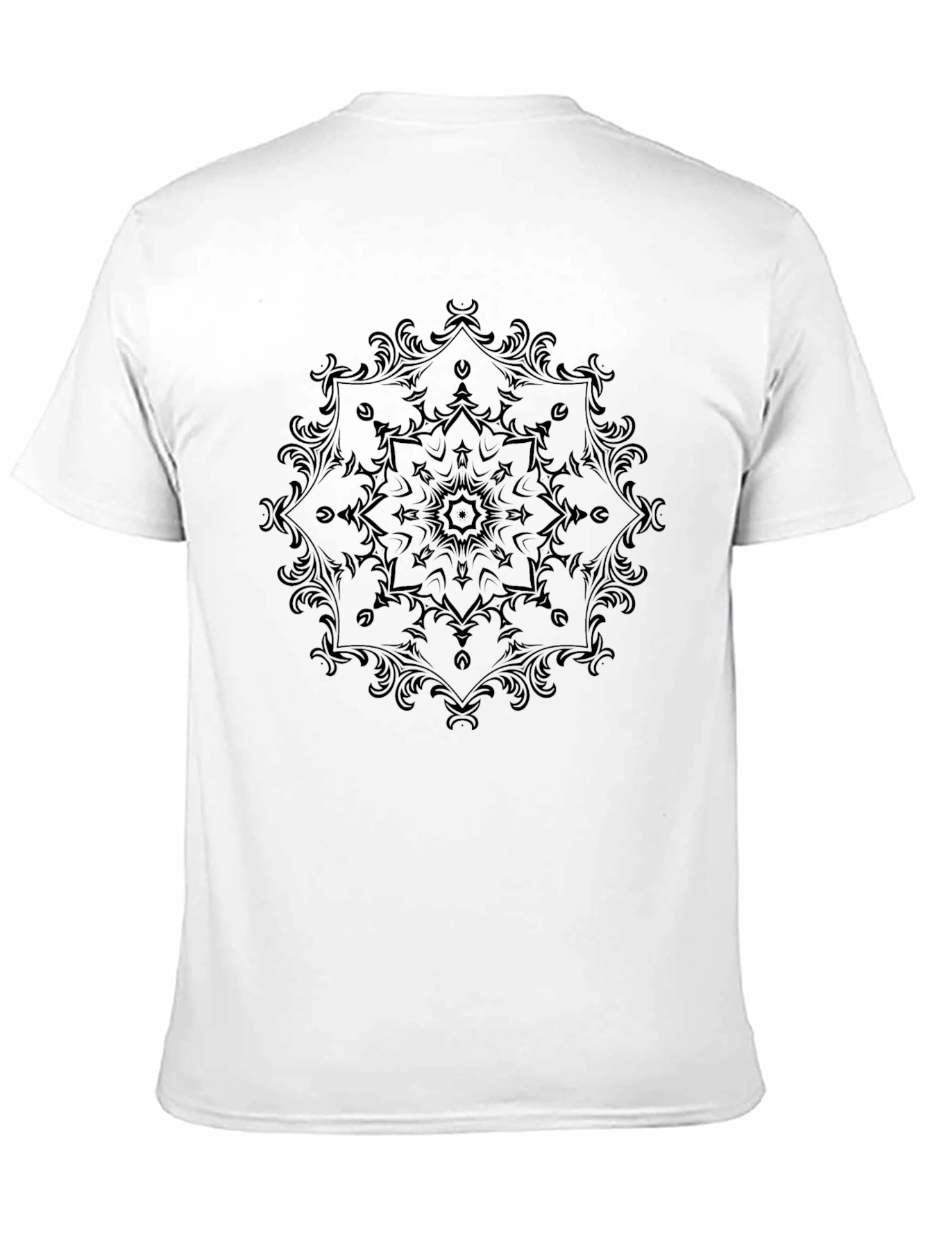 Black Mandala Graphic Print T-Shirt
