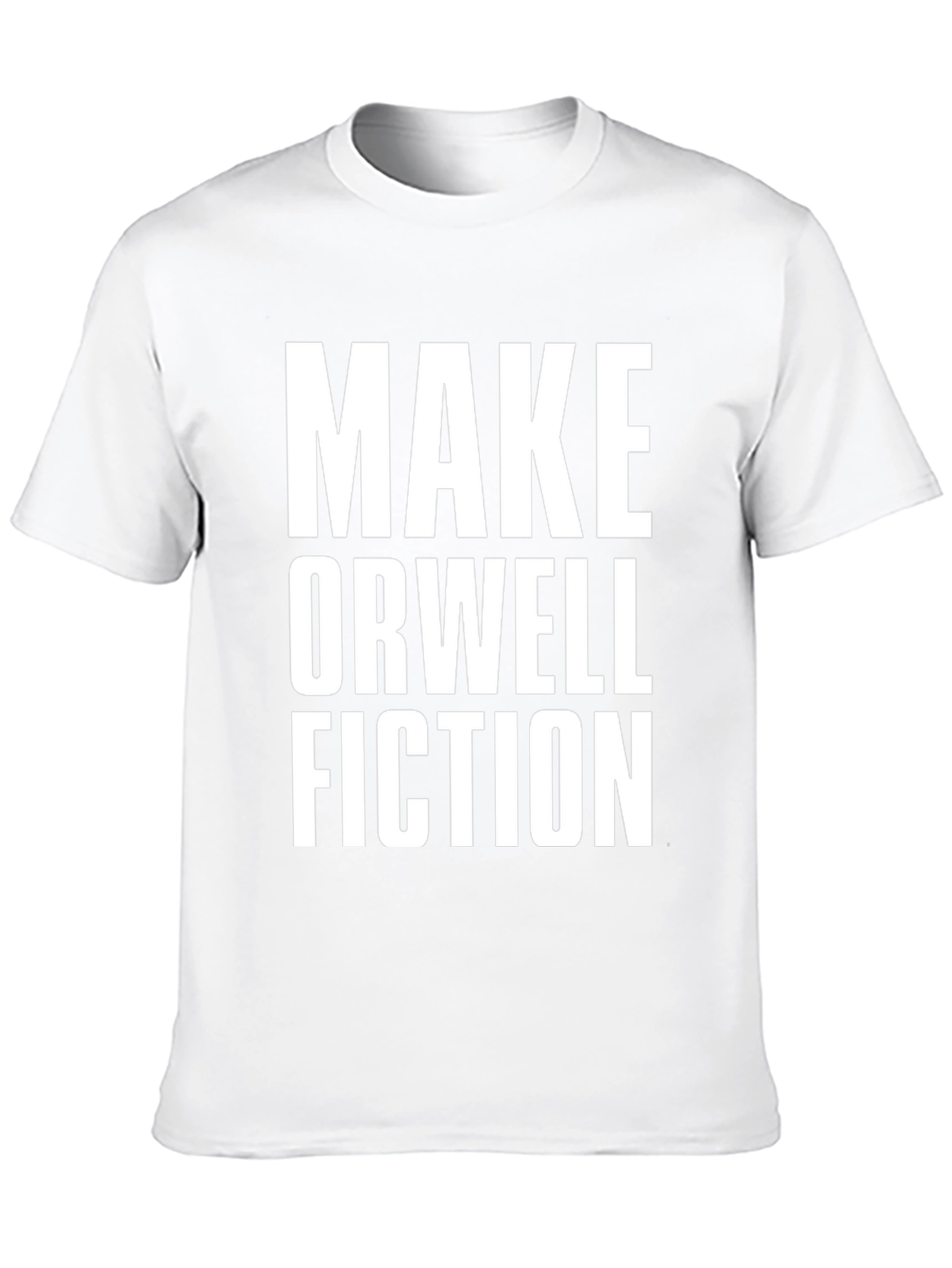 Make Orwell Fiction Black Graphic T-Shirt