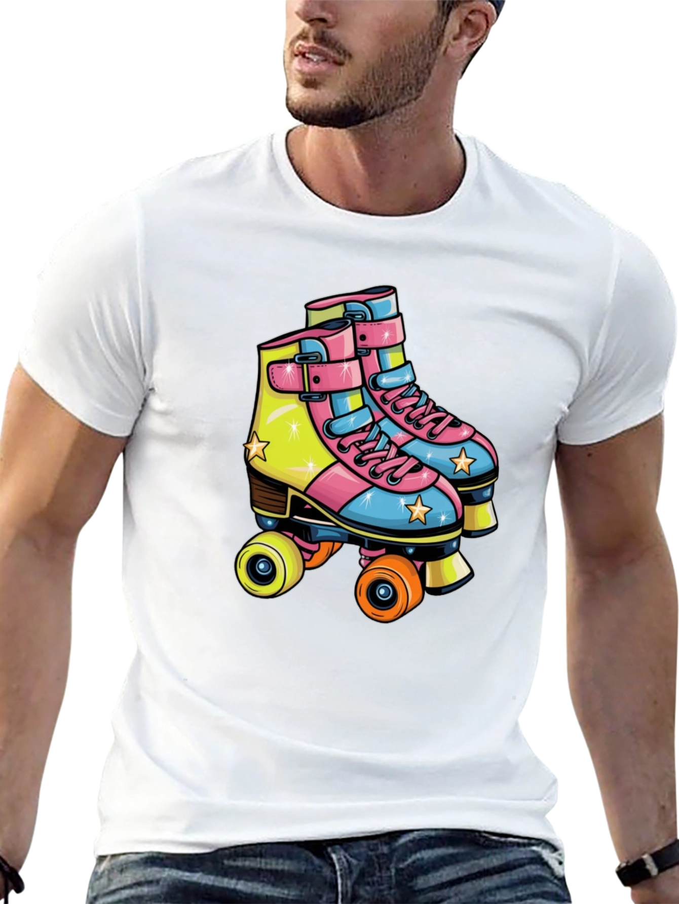 Retro Roller Skate Graphic Tee