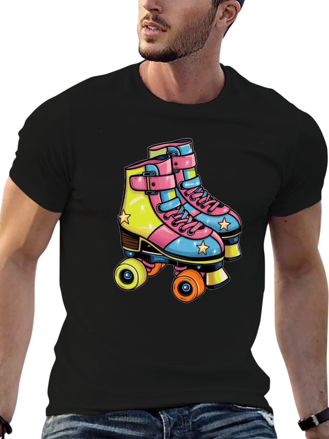 Retro Roller Skate Graphic Tee