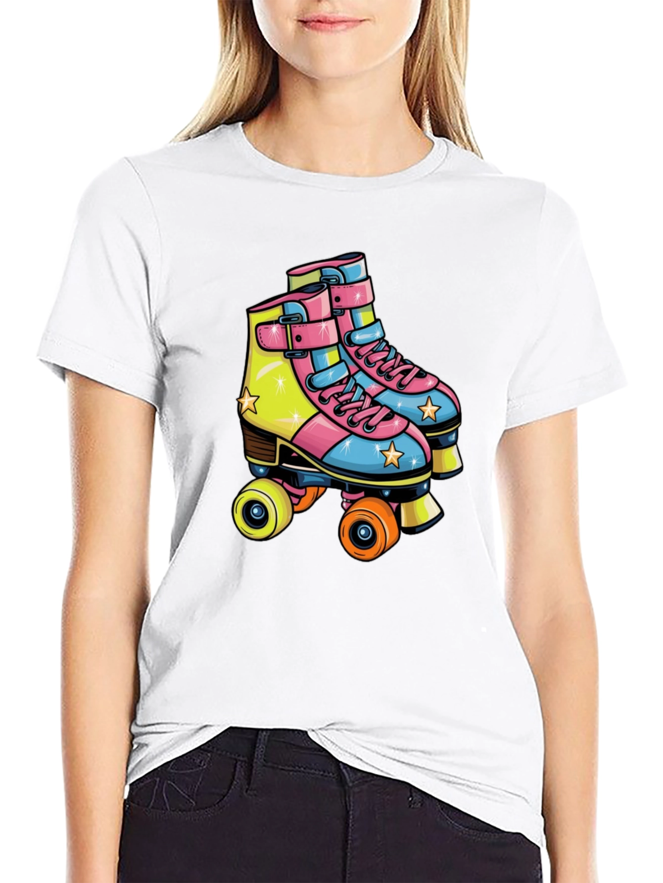 Retro Roller Skate Graphic Tee