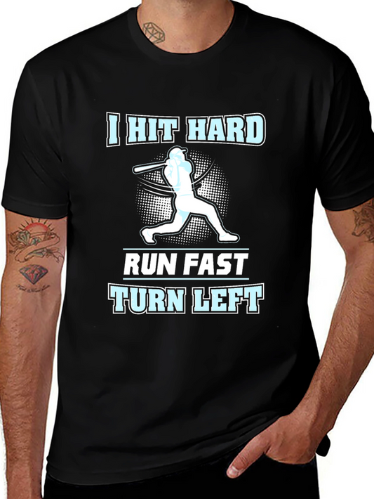 I Hit Hard Baseball T-Shirt