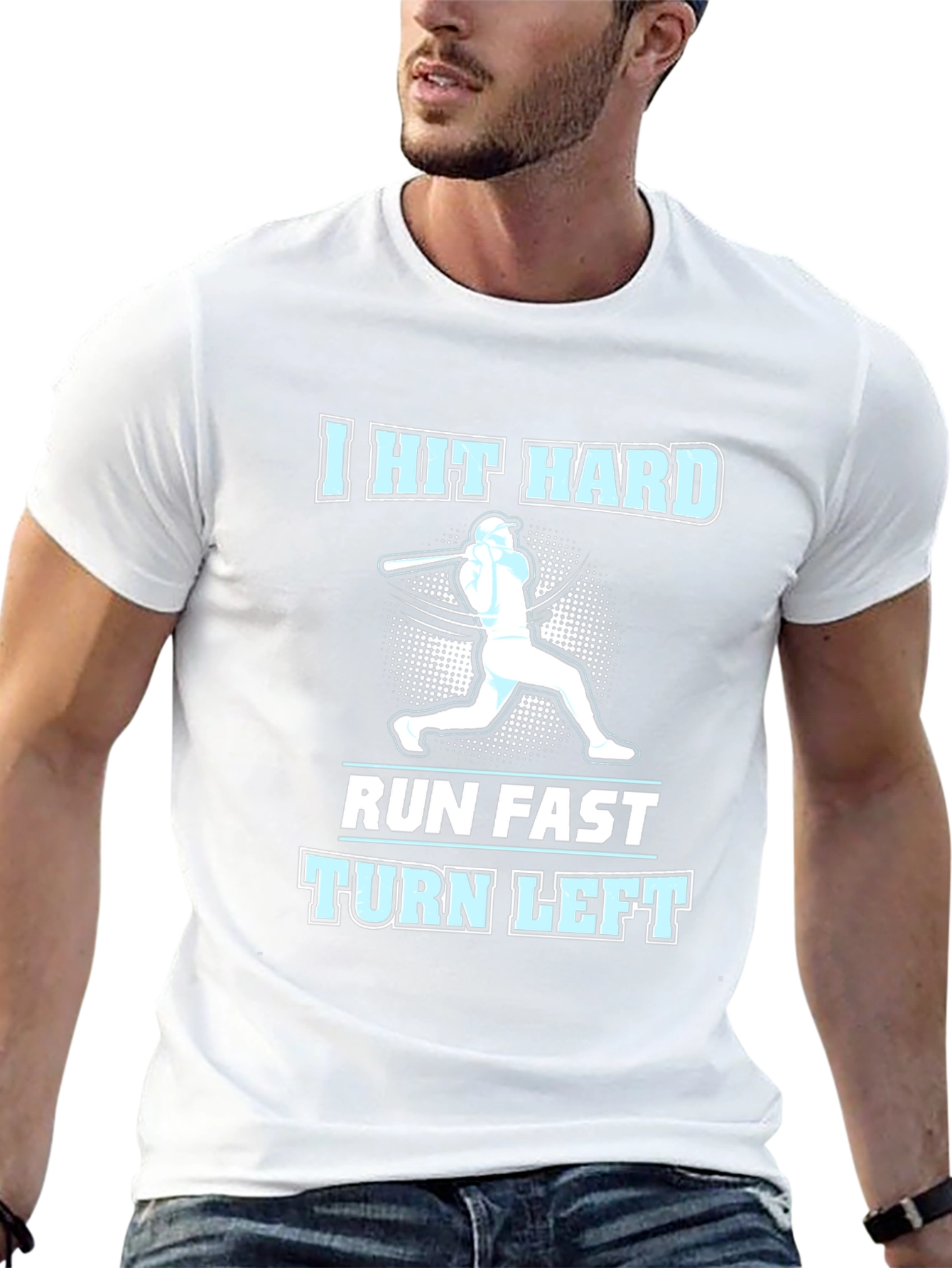 I Hit Hard Baseball T-Shirt