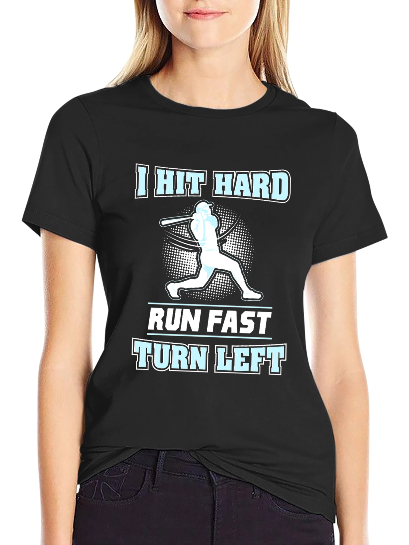 I Hit Hard Baseball T-Shirt