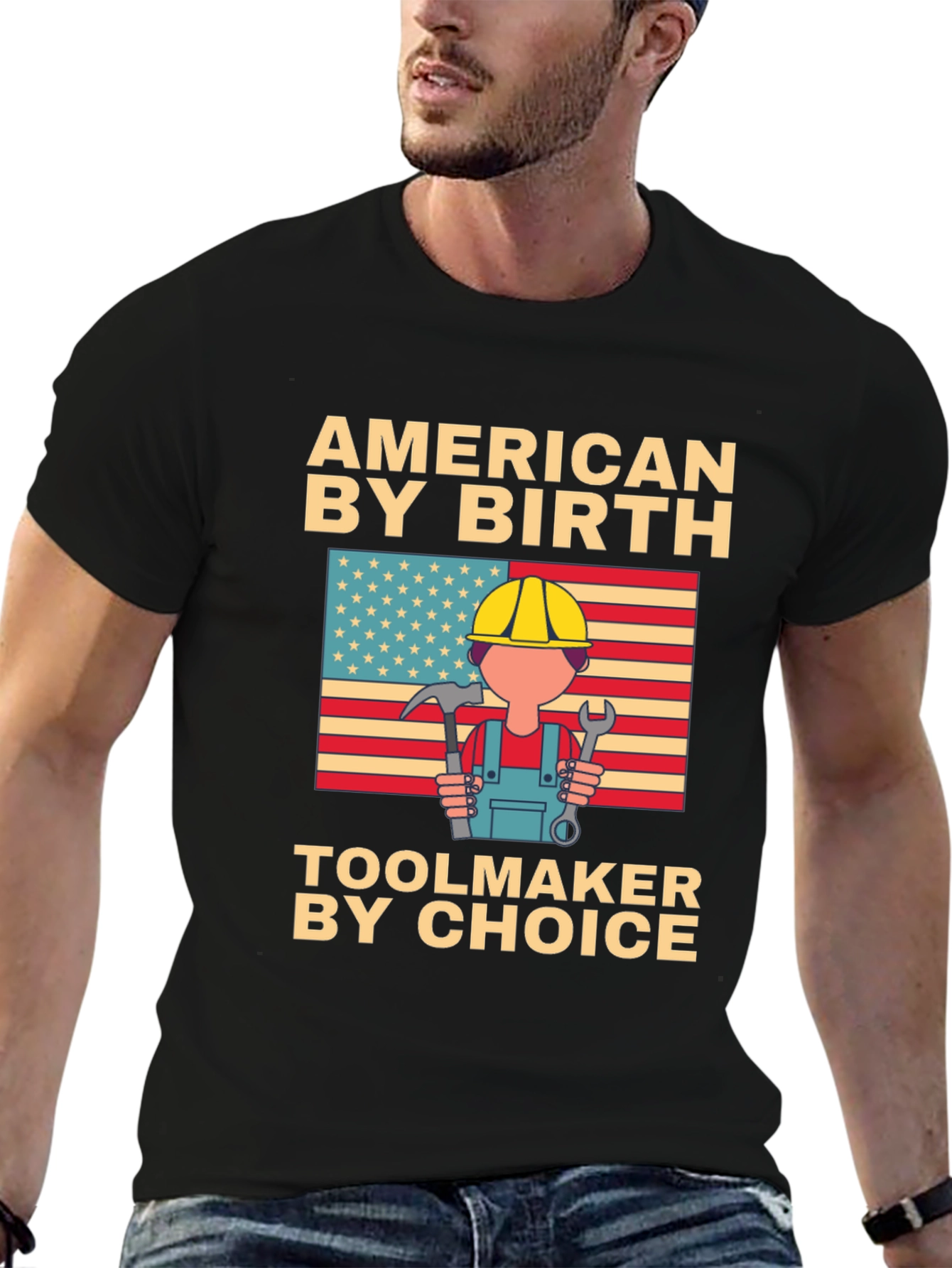 American By Birth Toolmaker T-Shirt