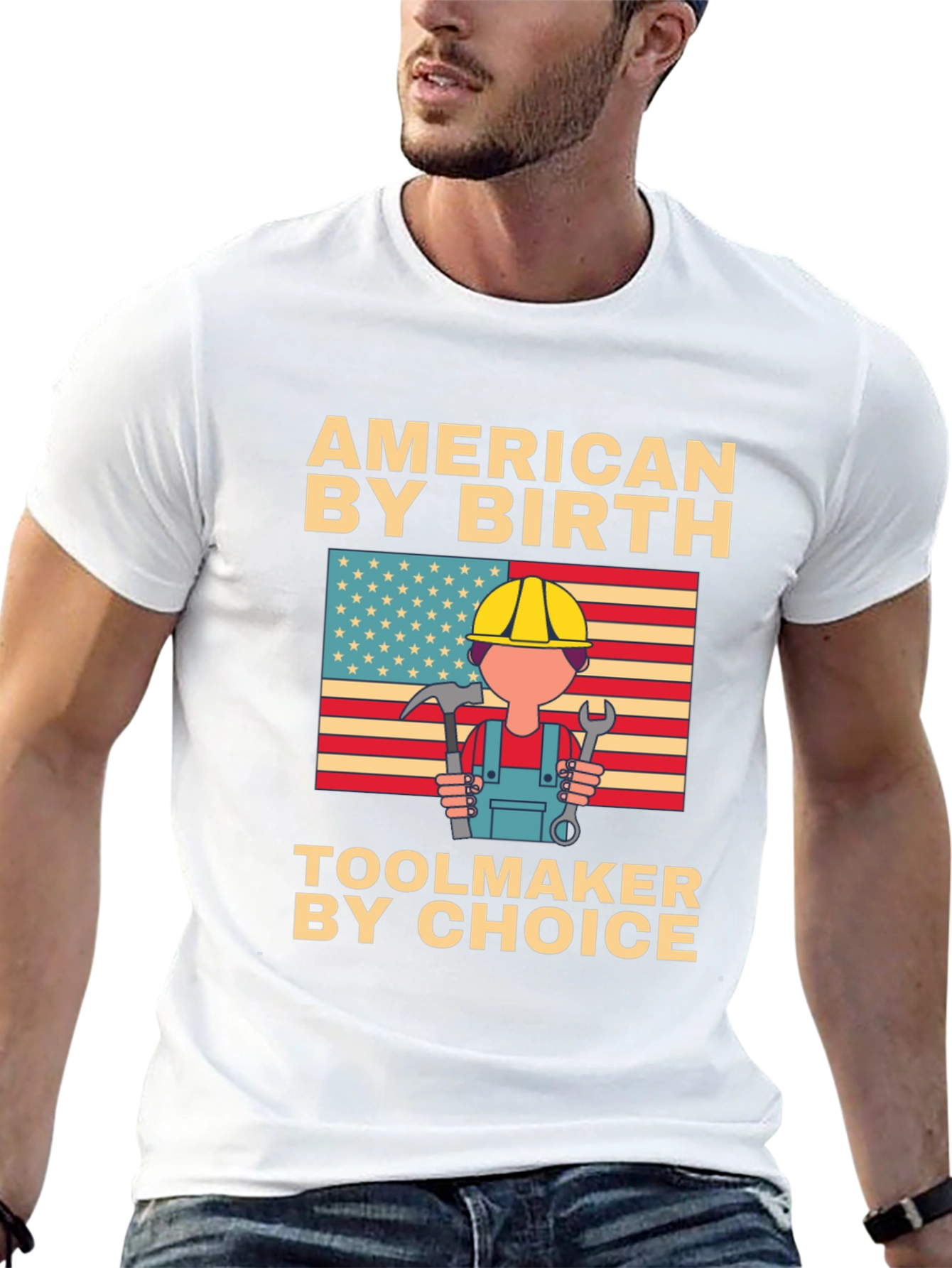 American By Birth Toolmaker T-Shirt