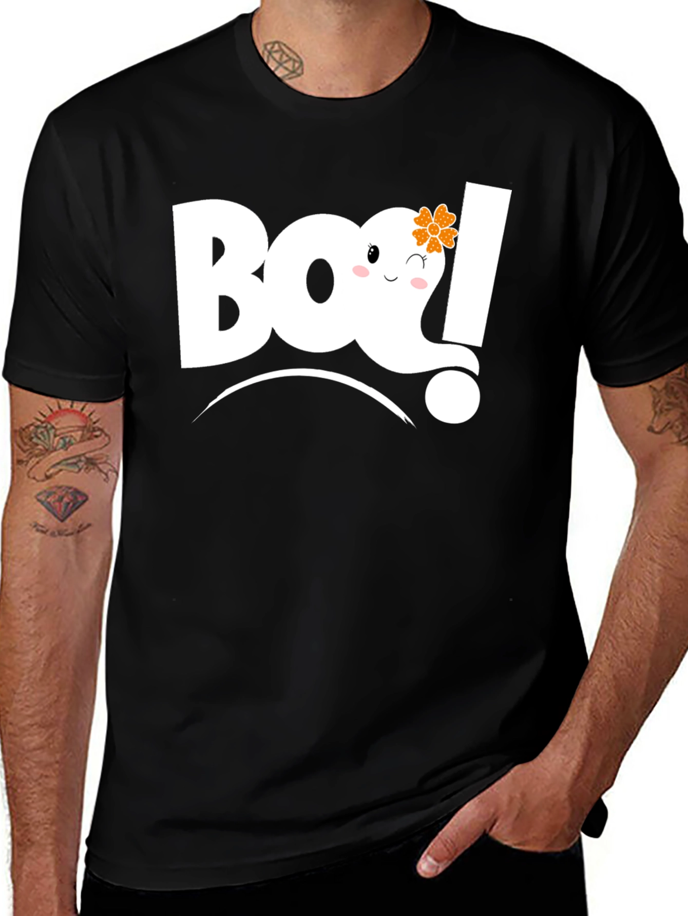 Boo! Halloween Ghost Graphic Tee