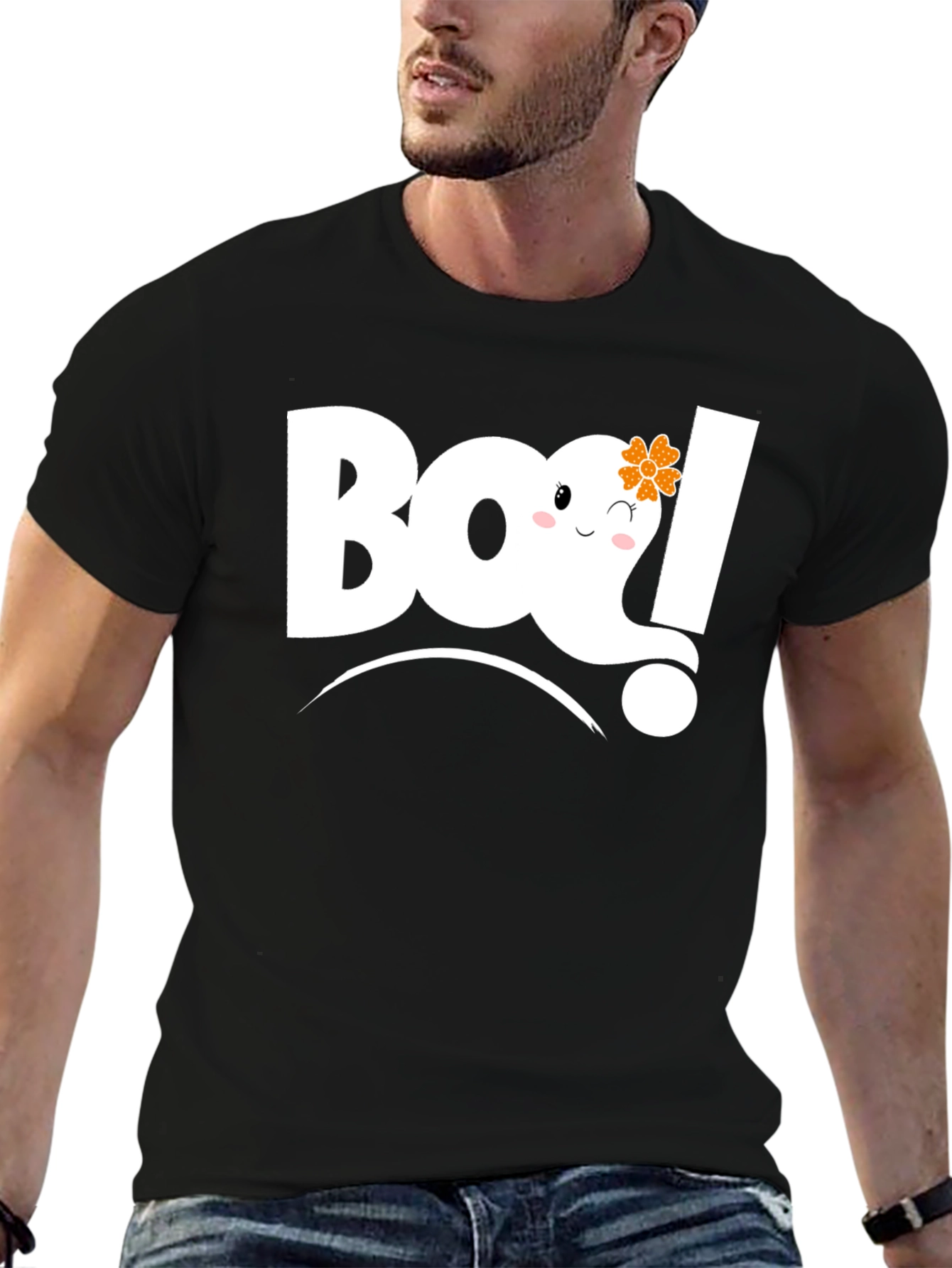 Boo! Halloween Ghost Graphic Tee