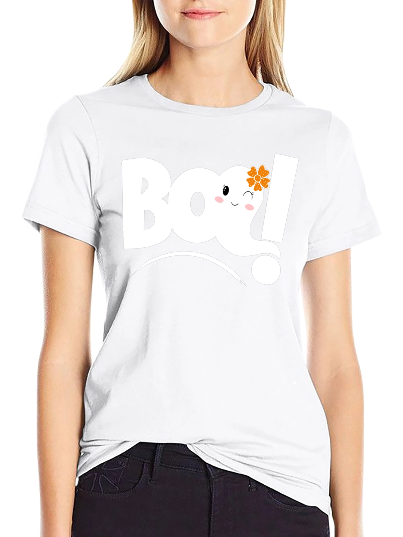 Boo! Halloween Ghost Graphic Tee