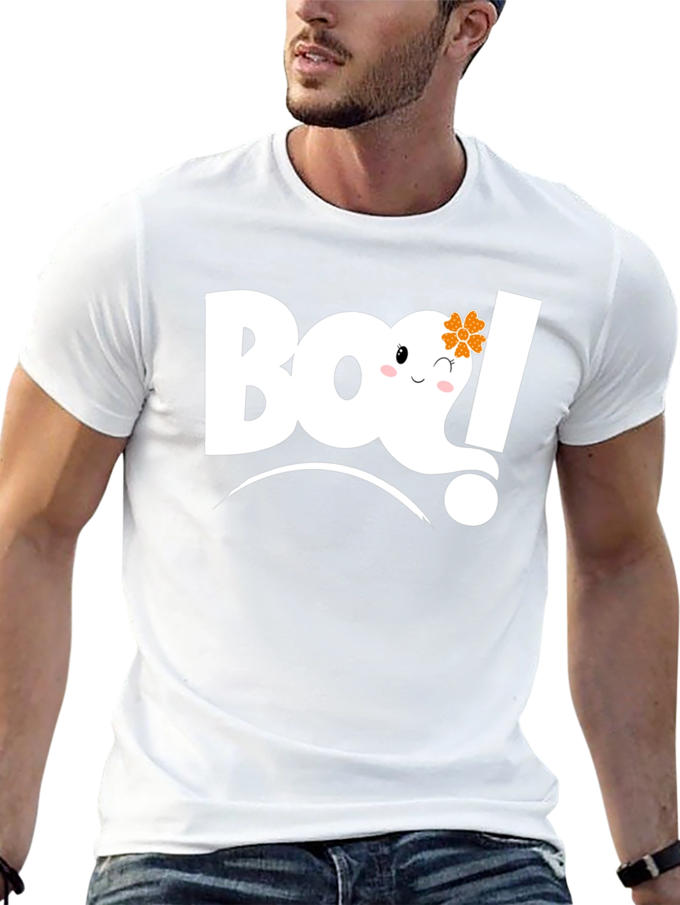 Boo! Halloween Ghost Graphic Tee
