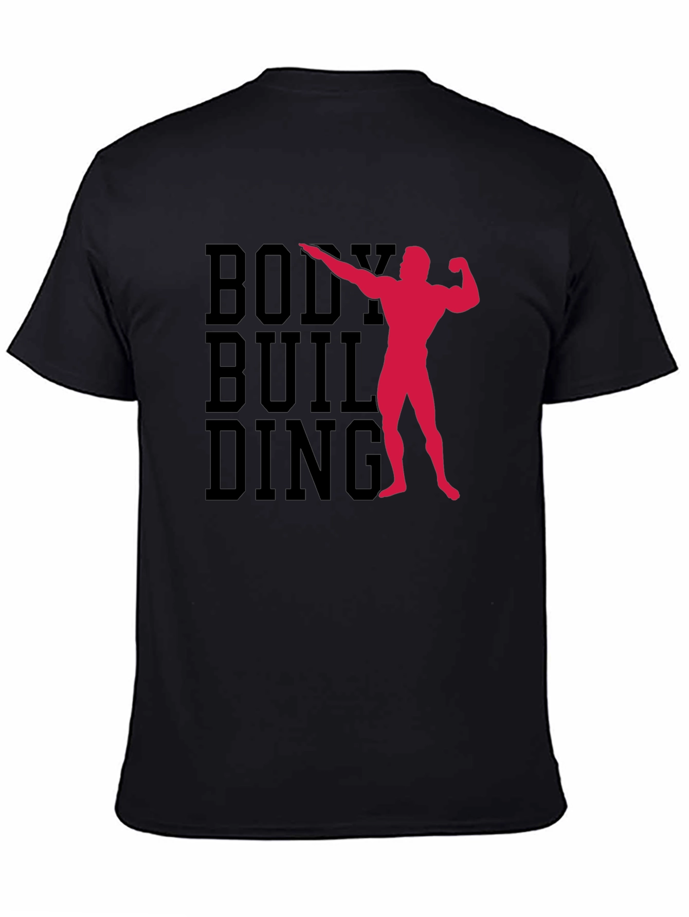 Bodybuilding Graphic Print T-Shirt
