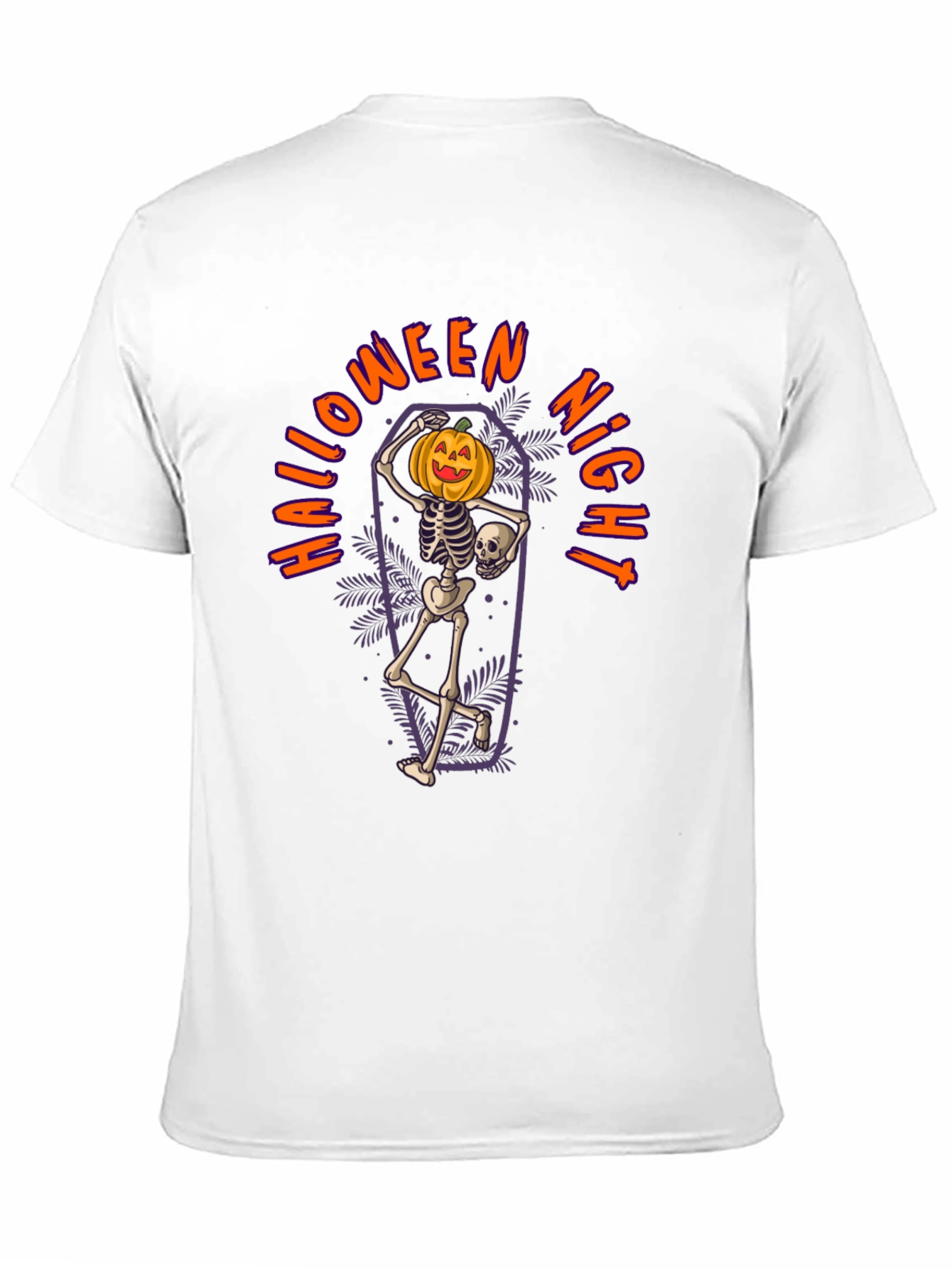 Halloween Night Skeleton Pumpkin T-Shirt