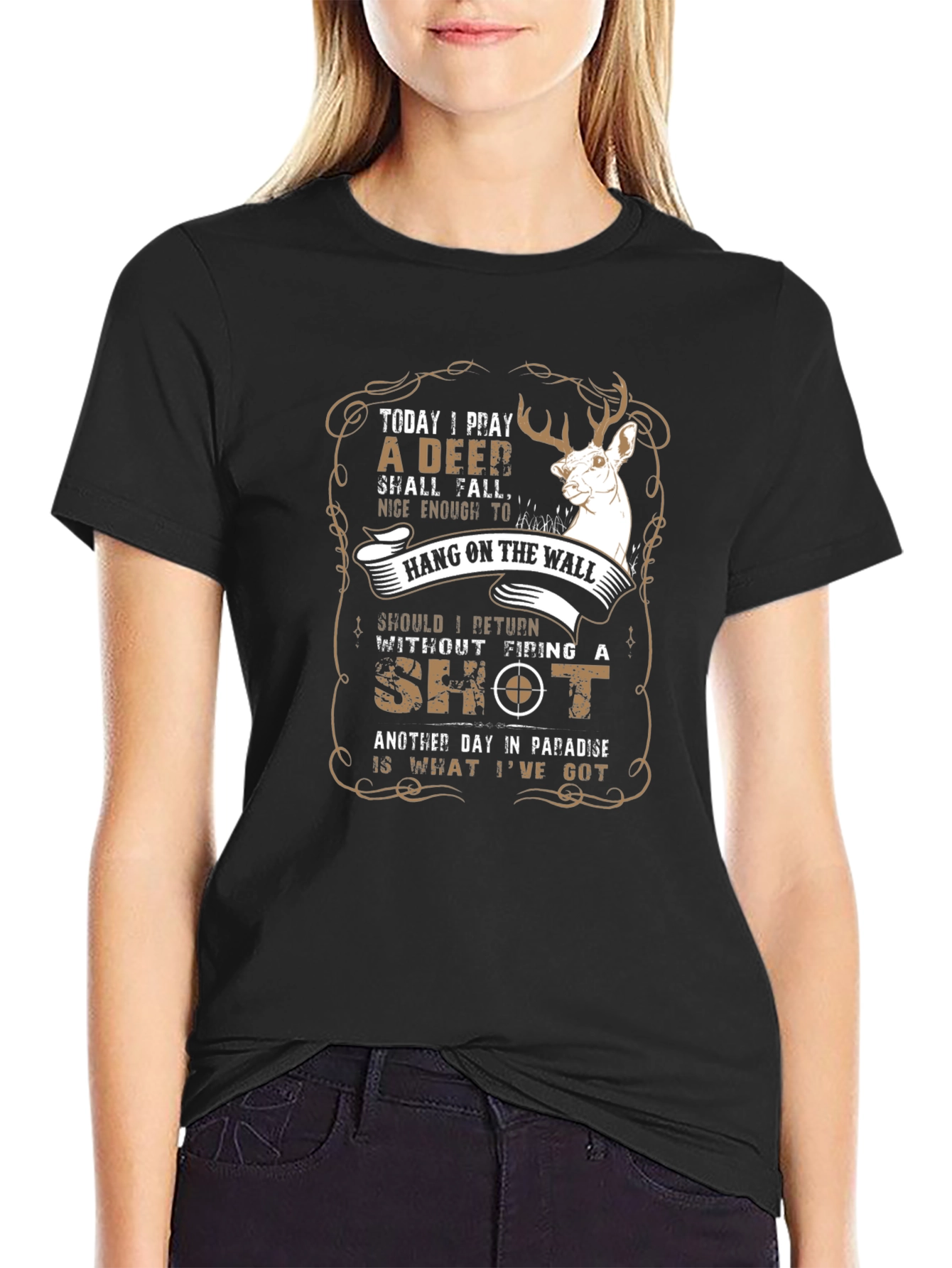 Hunting Graphic T-Shirt - Deer Design