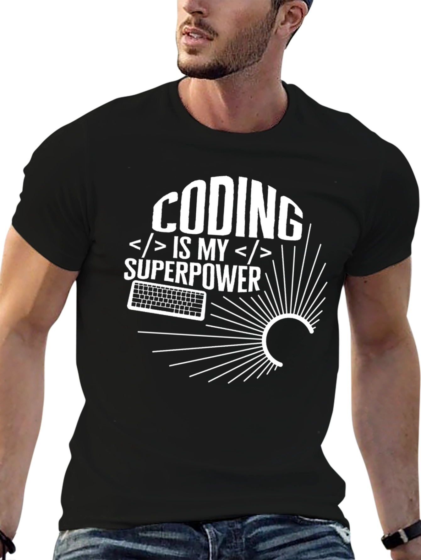 Coding is My Superpower Graphic T-Shirt