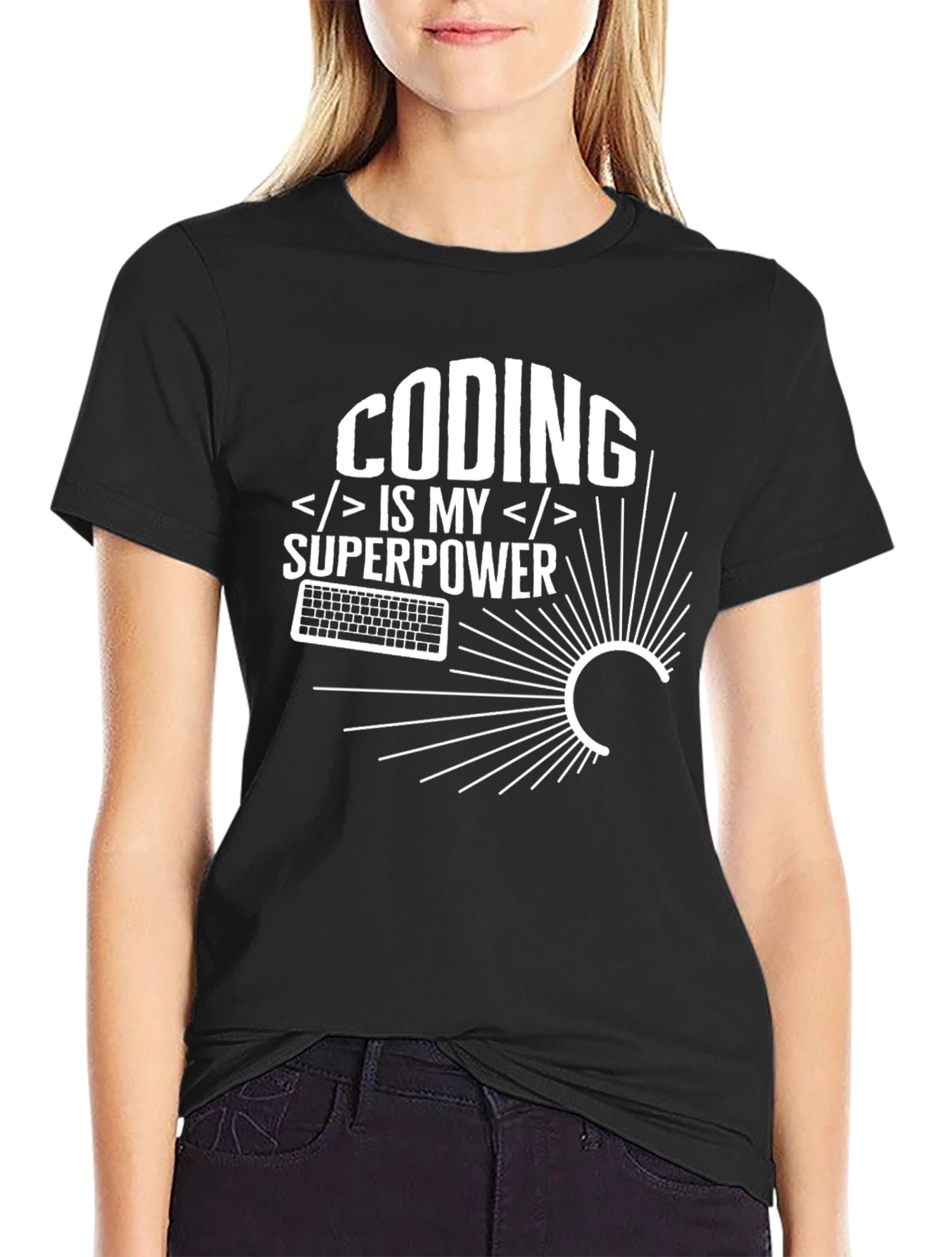 Coding is My Superpower Graphic T-Shirt