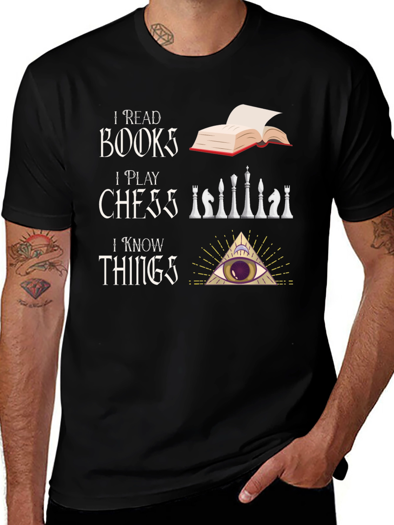 I Read Books I Play Chess T-Shirt