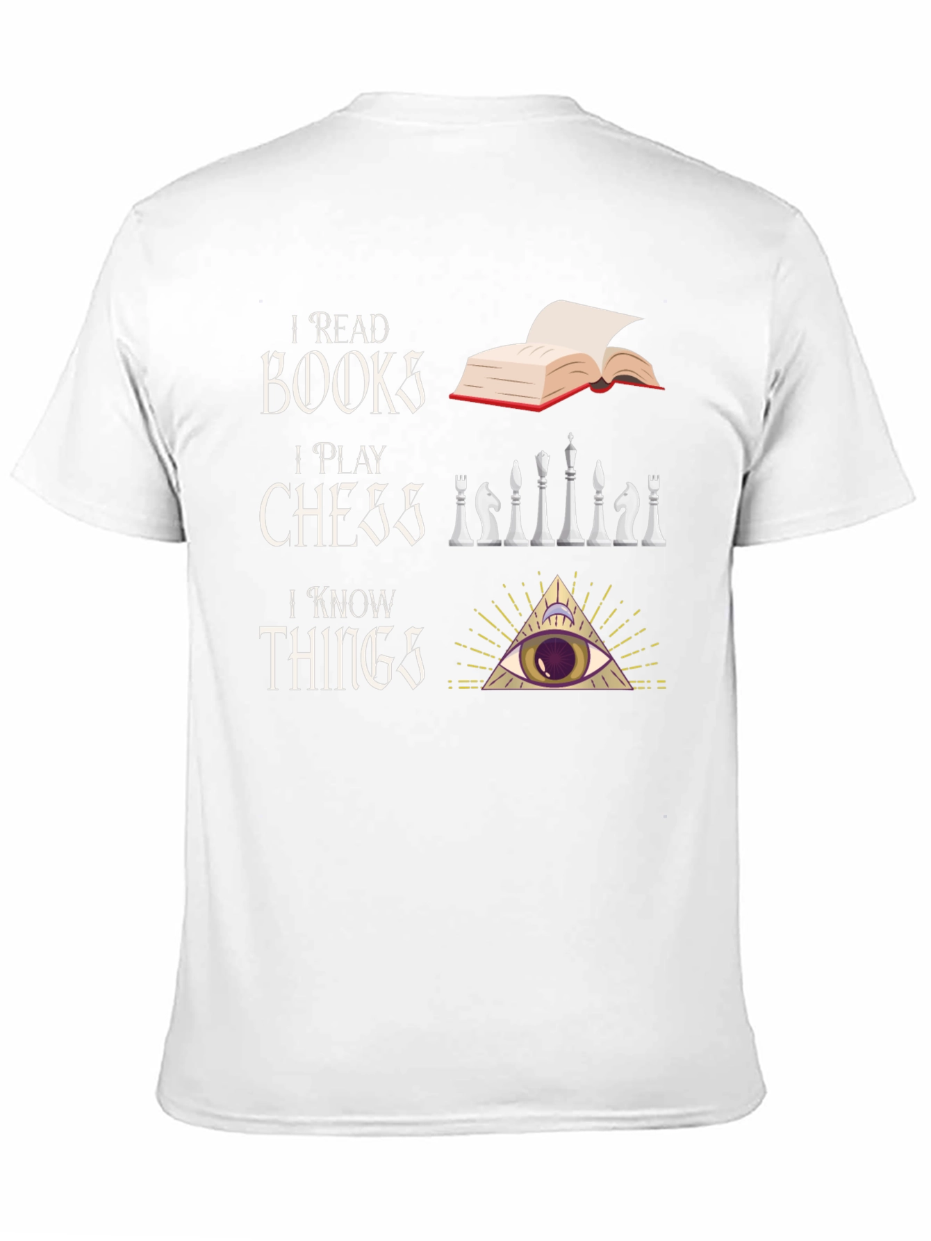 I Read Books I Play Chess T-Shirt