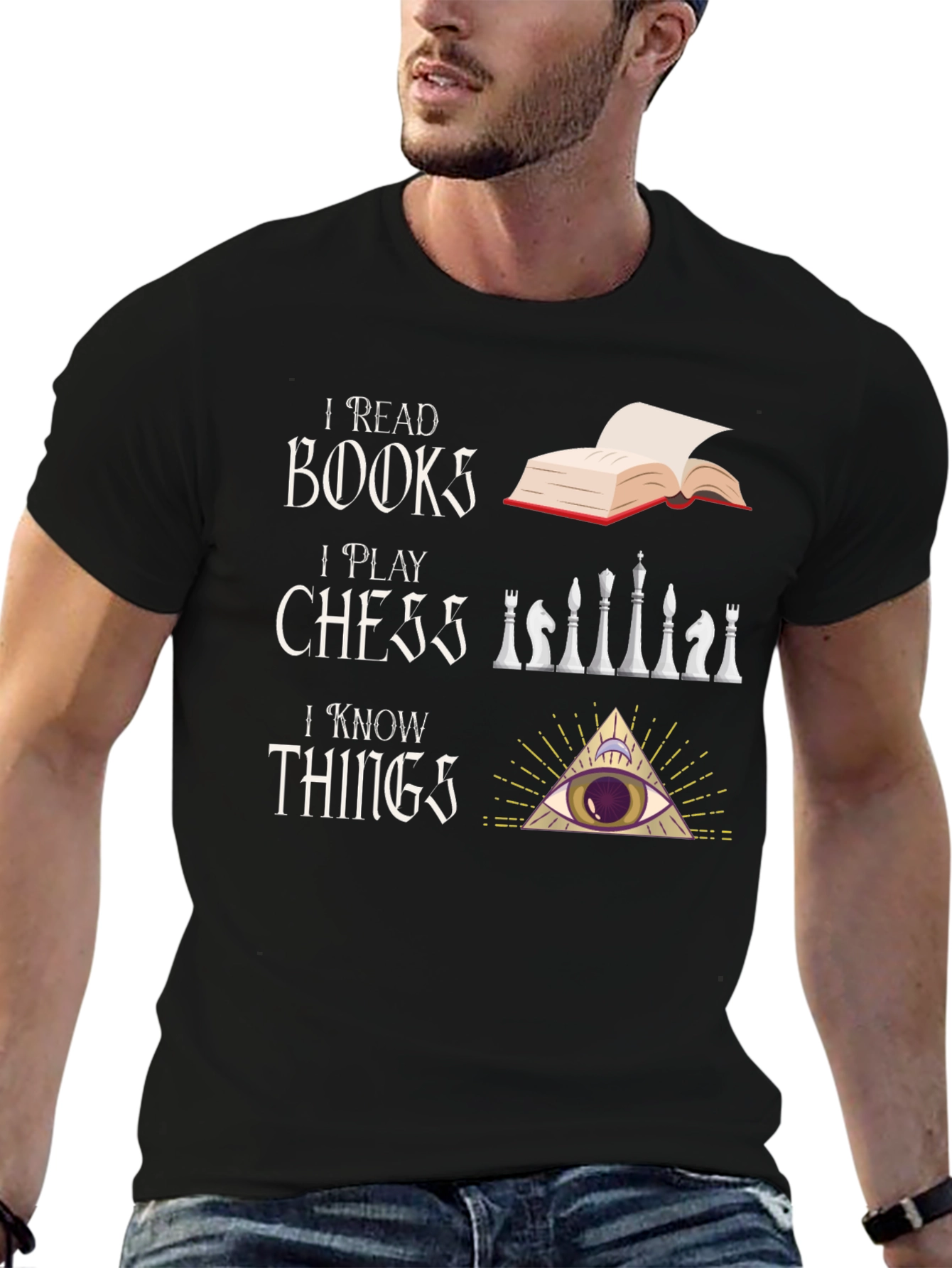 I Read Books I Play Chess T-Shirt