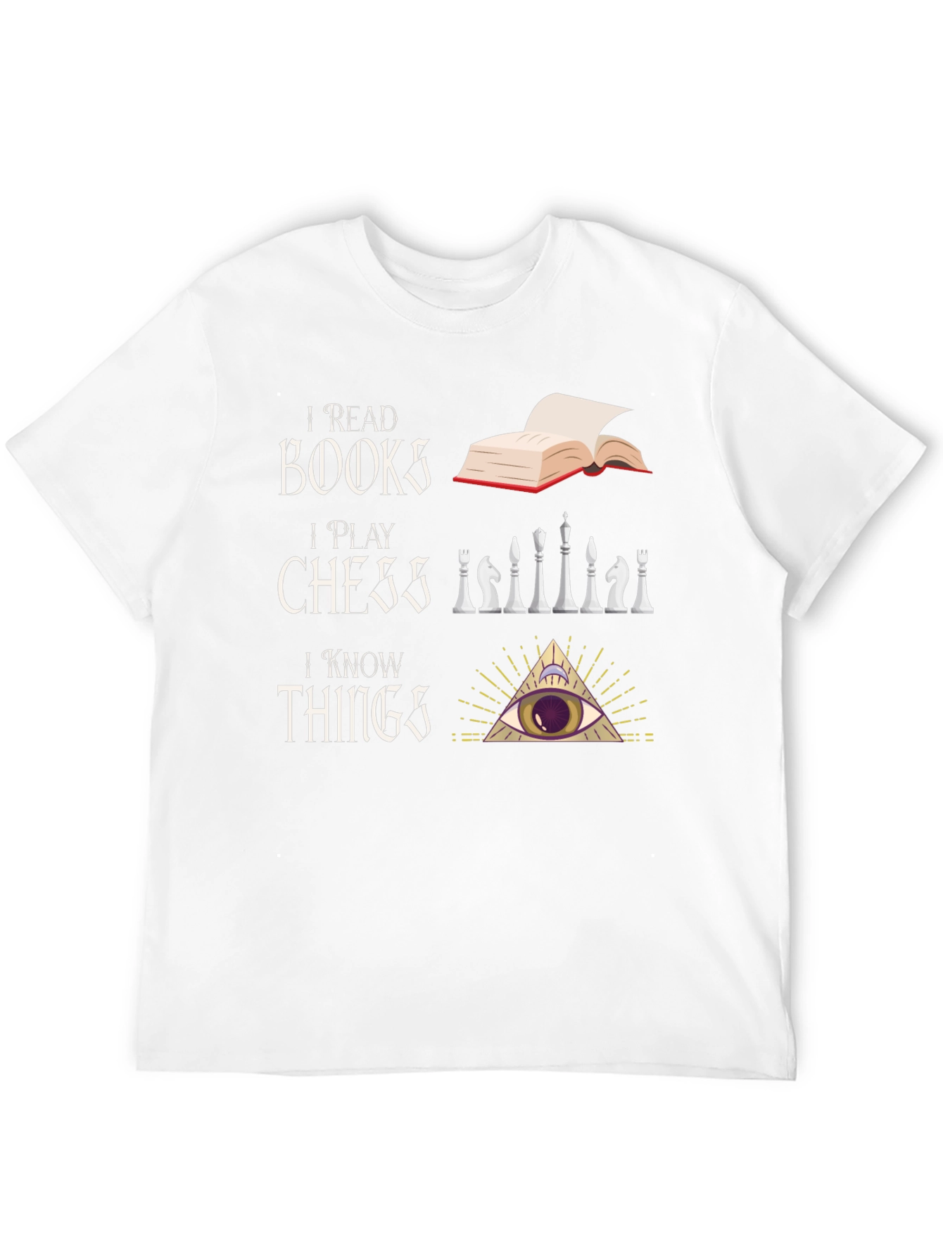 I Read Books I Play Chess T-Shirt