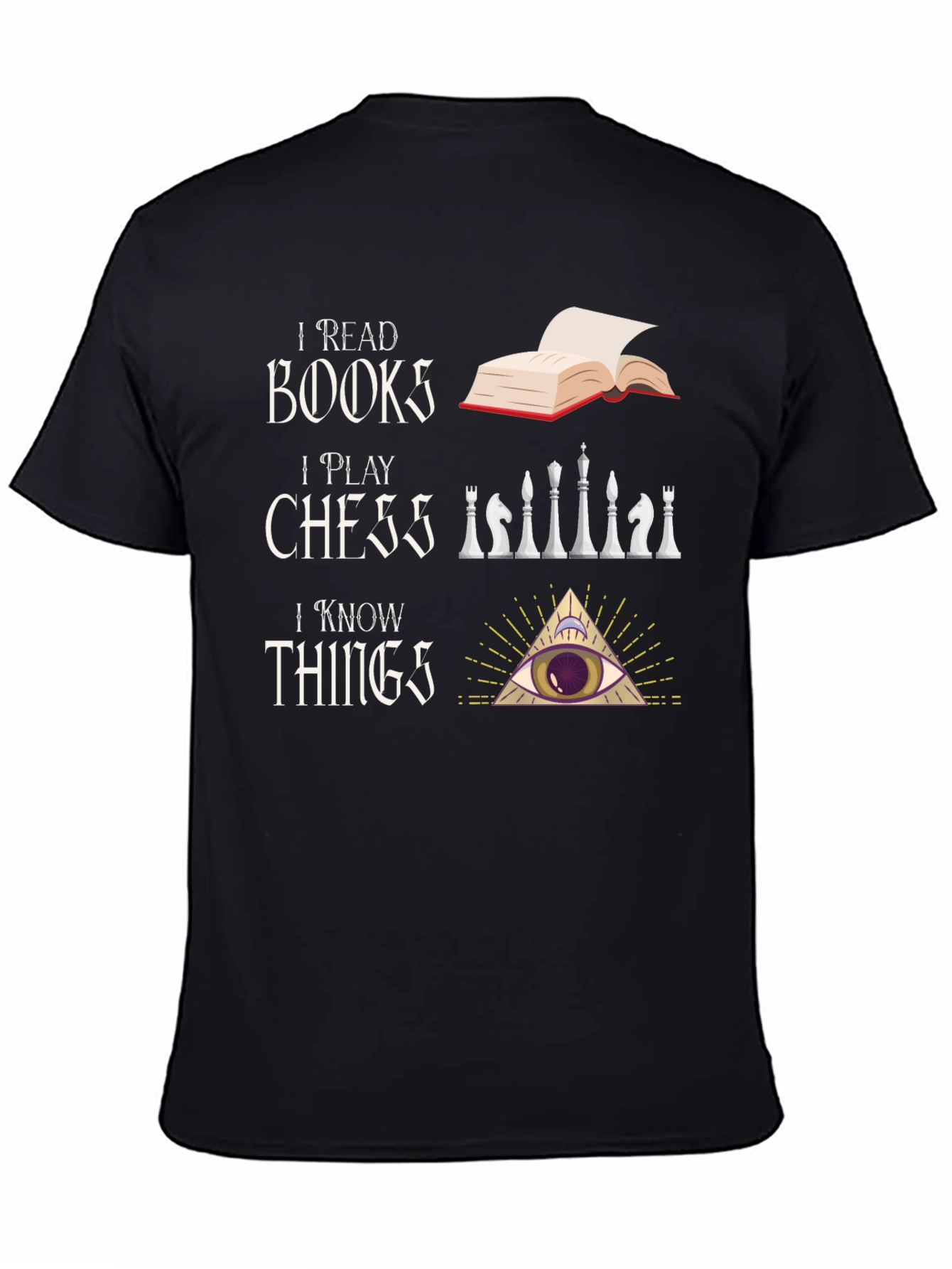 I Read Books I Play Chess T-Shirt
