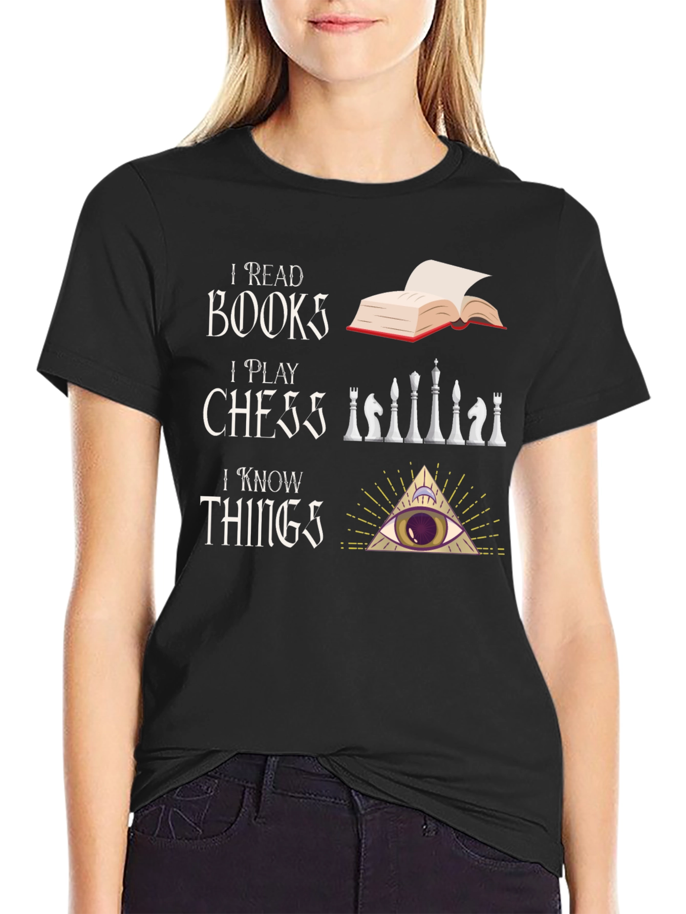 I Read Books I Play Chess T-Shirt
