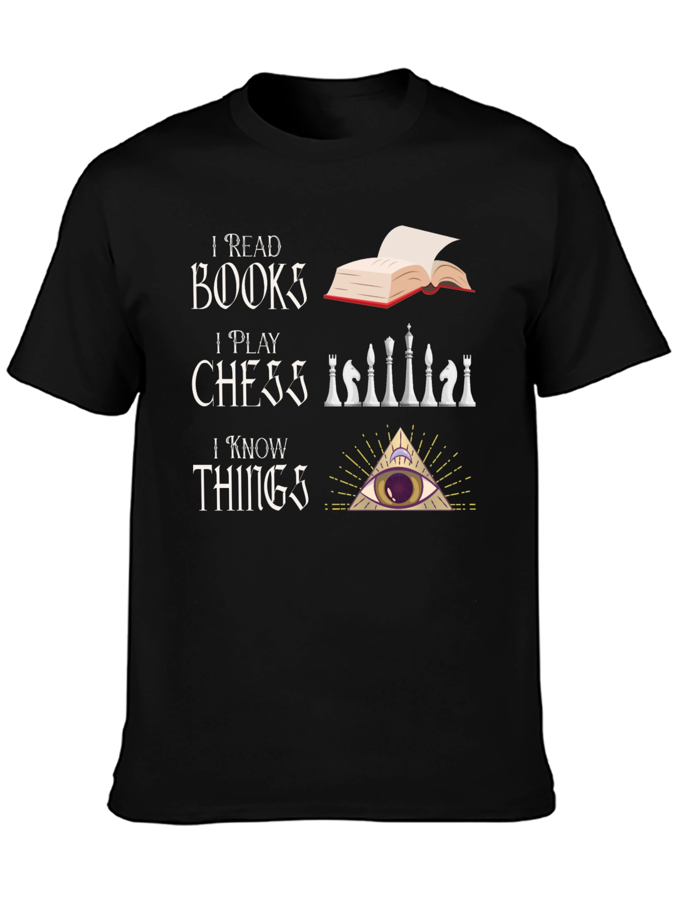 I Read Books I Play Chess T-Shirt