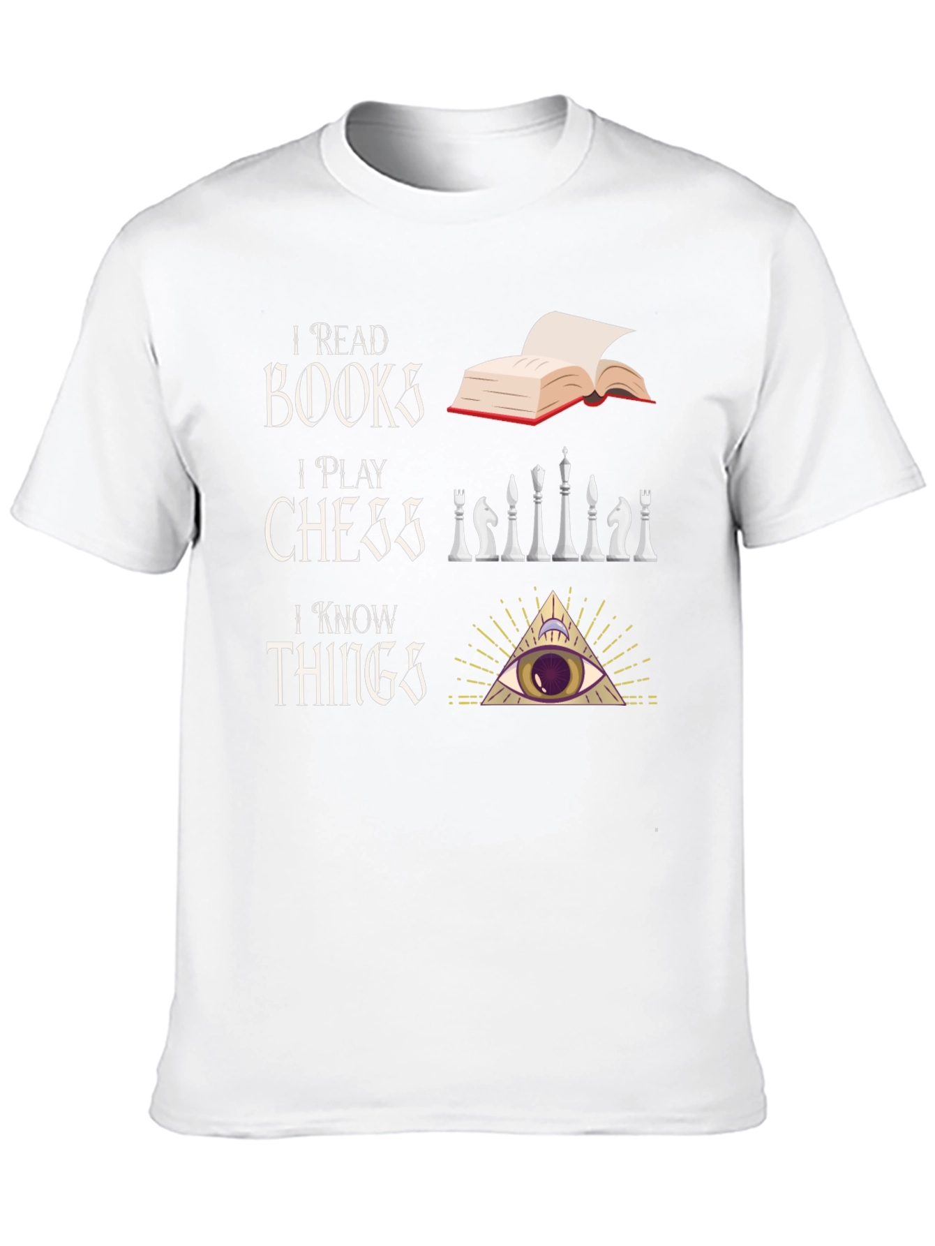 I Read Books I Play Chess T-Shirt