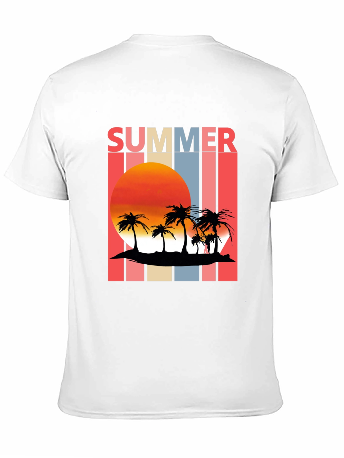 Retro Summer Sunset Palm Tree T-Shirt