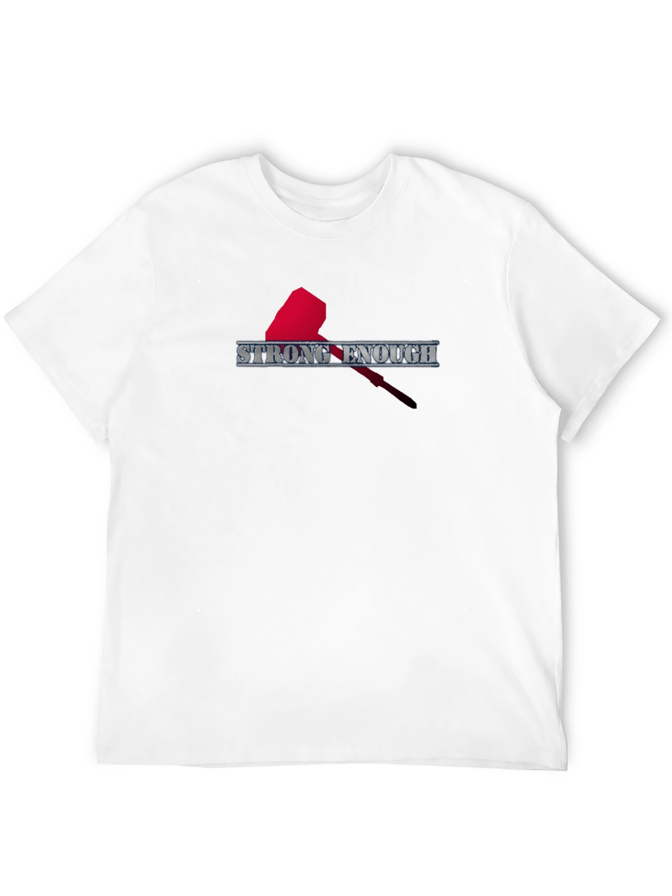 Strong Enough T-Shirt - Mens Black Graphic Tee