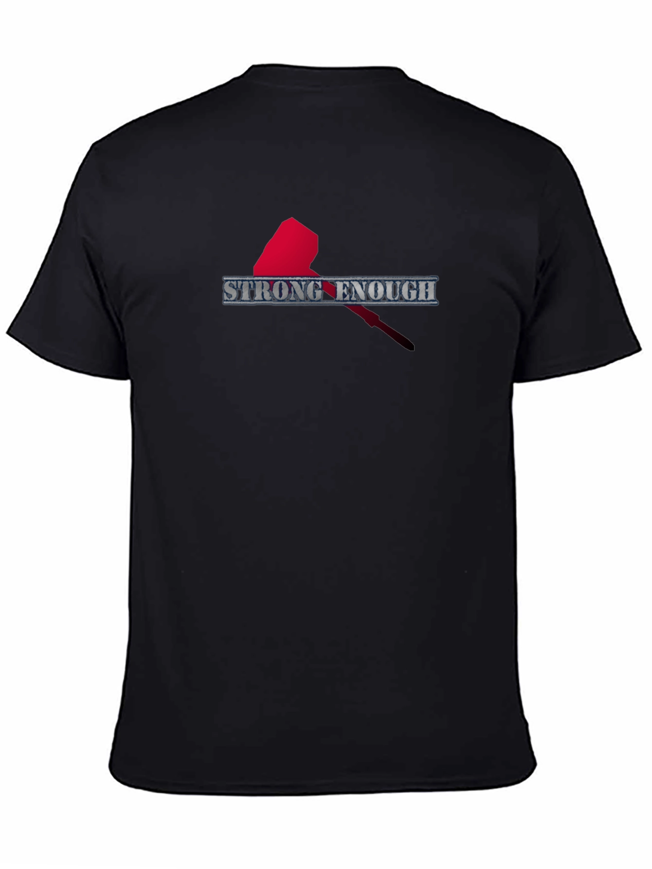 Strong Enough T-Shirt - Mens Black Graphic Tee
