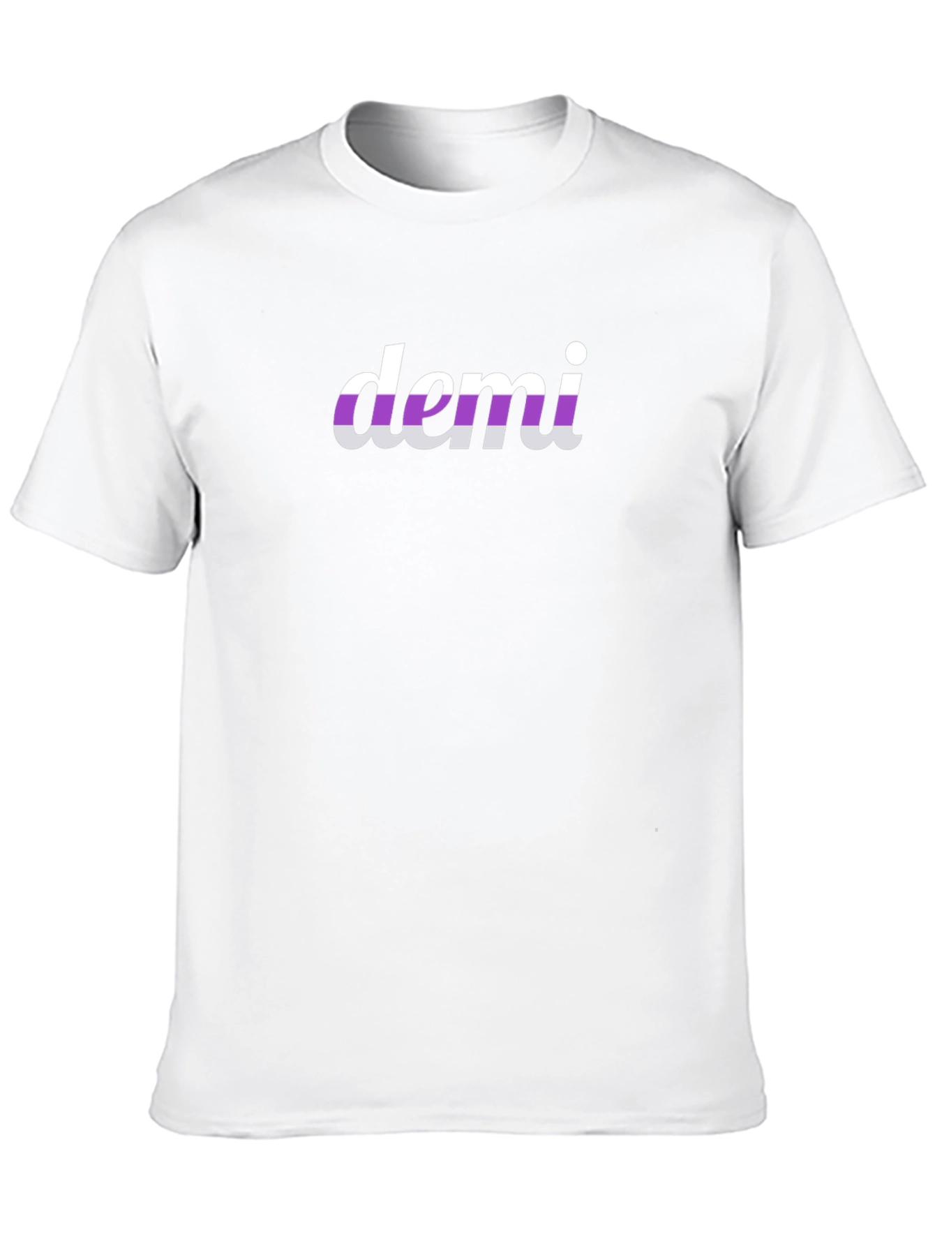 Demi T-Shirt - Striped Text Tee
