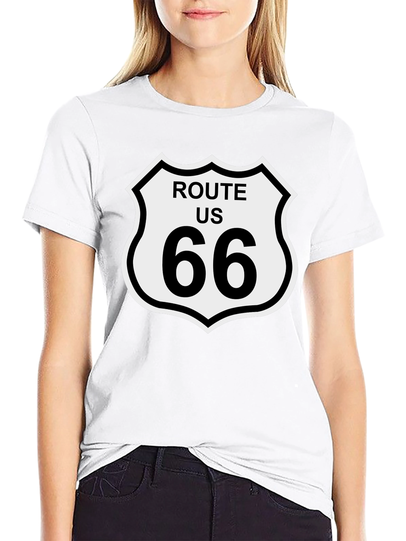 Route 66 Graphic Tee - Classic American Road Trip