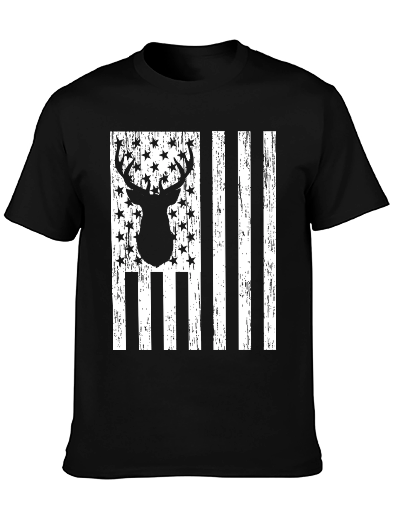 Deer American Flag Graphic Tee