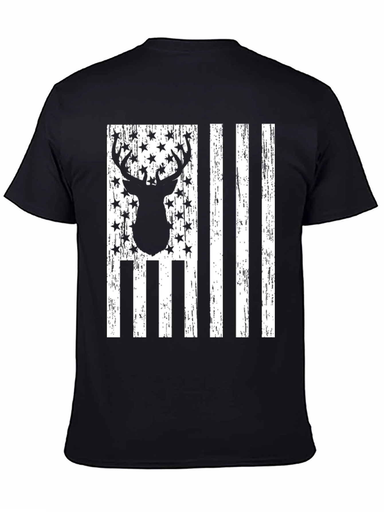 Deer American Flag Graphic Tee