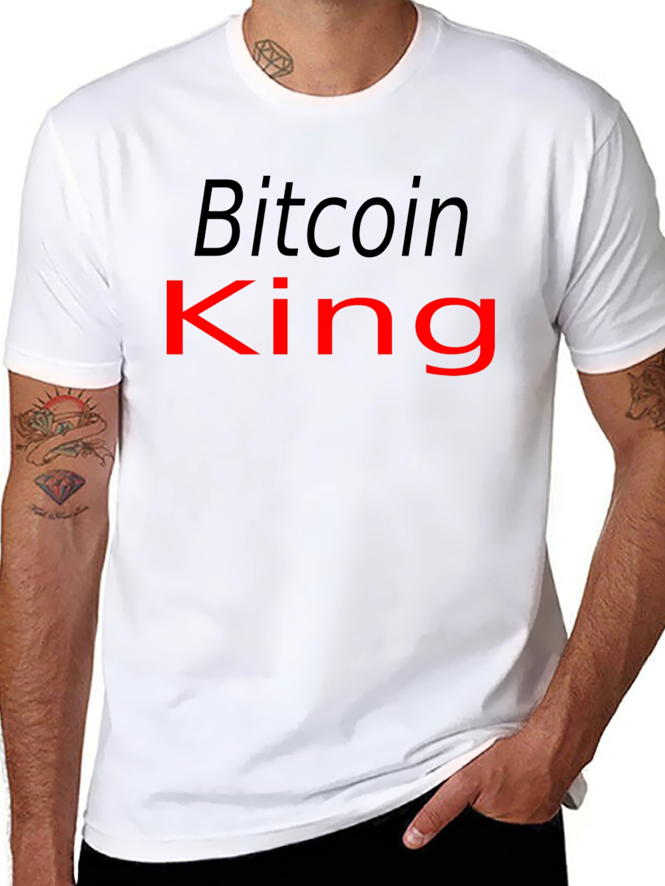 Bitcoin King Graphic T-Shirt - Crypto Currency Tee