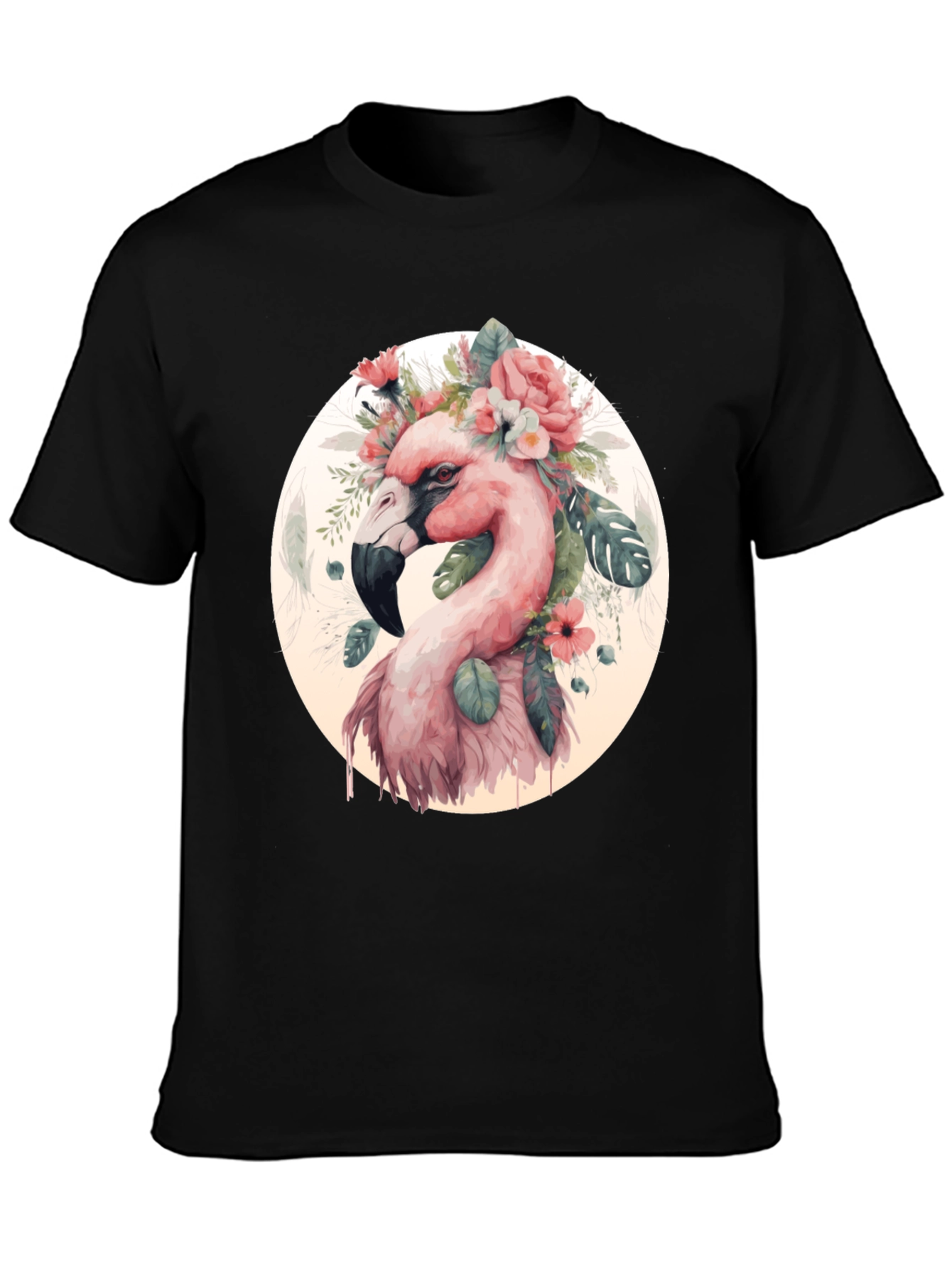 Floral Flamingo Graphic Tee