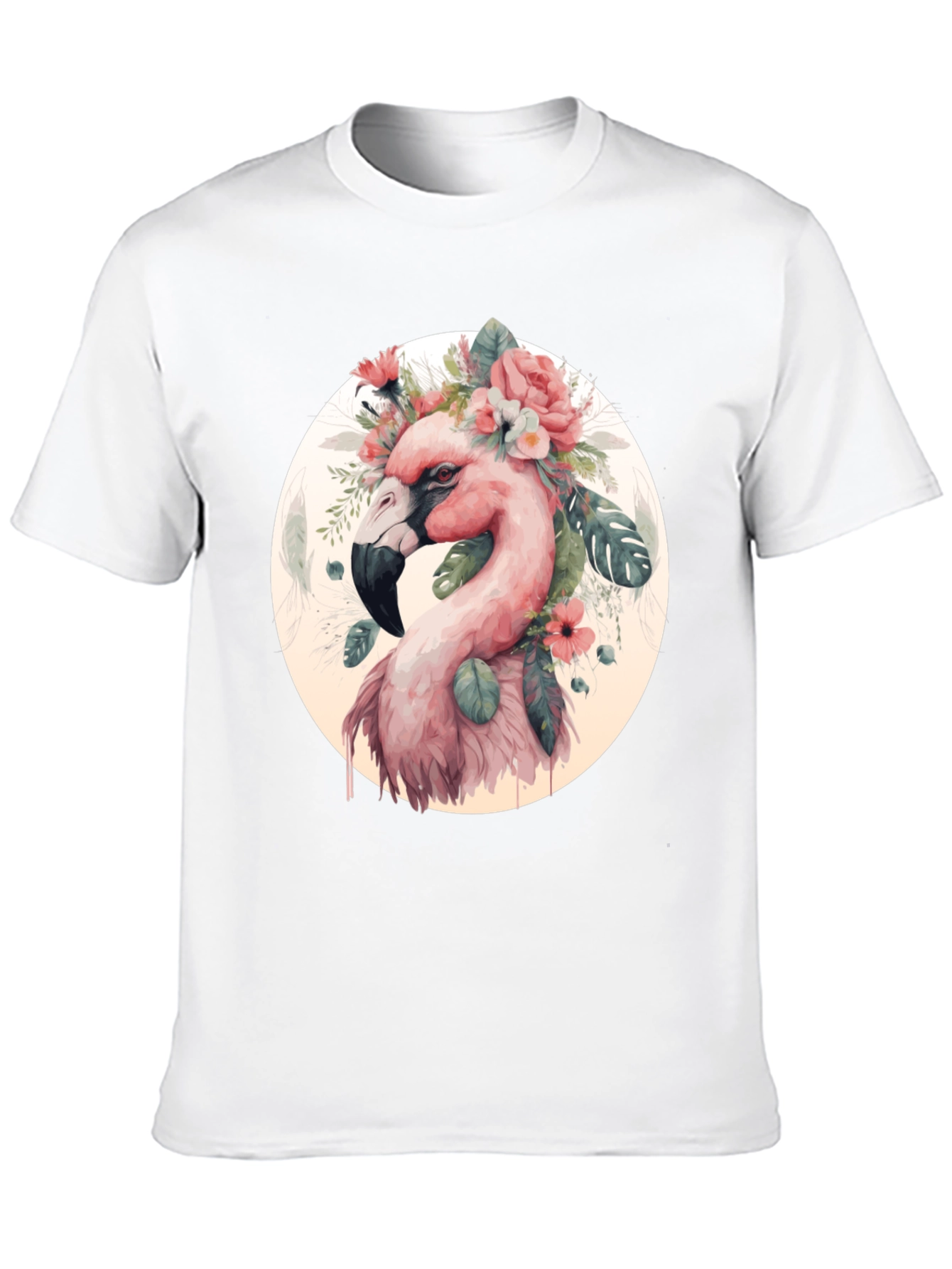 Floral Flamingo Graphic Tee