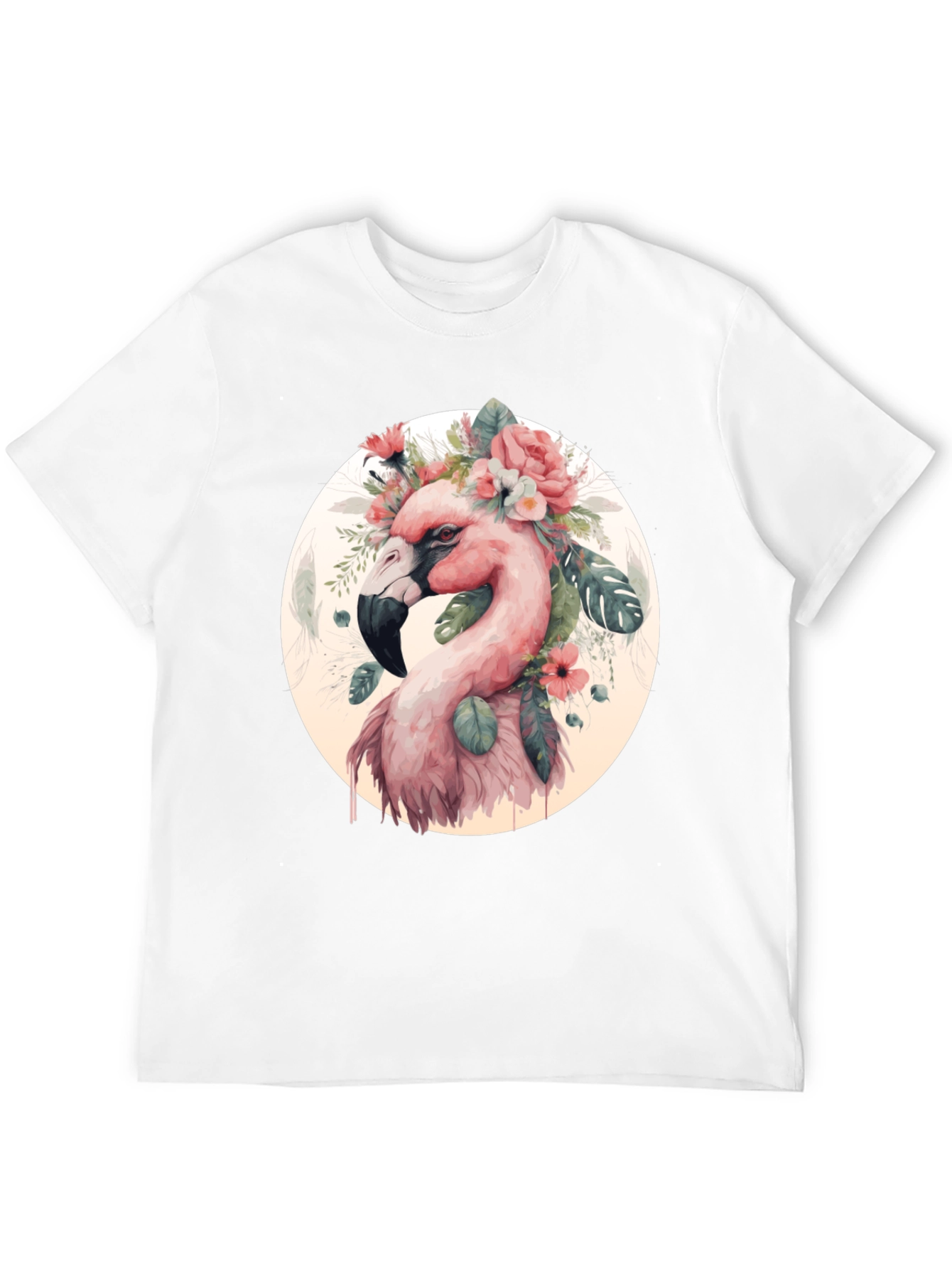 Floral Flamingo Graphic Tee