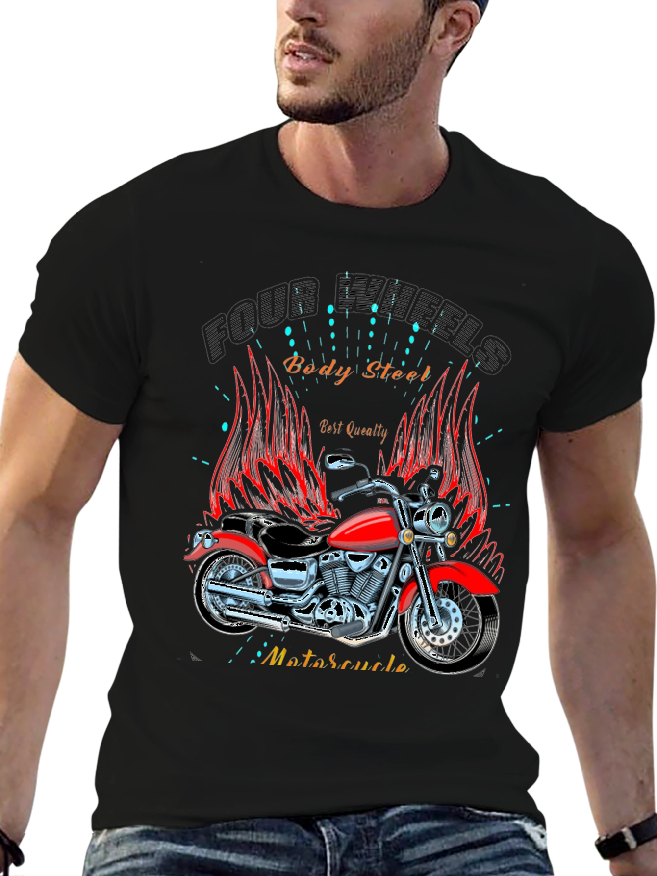 Motorcycle Graphic T-Shirt - Ride in Style!