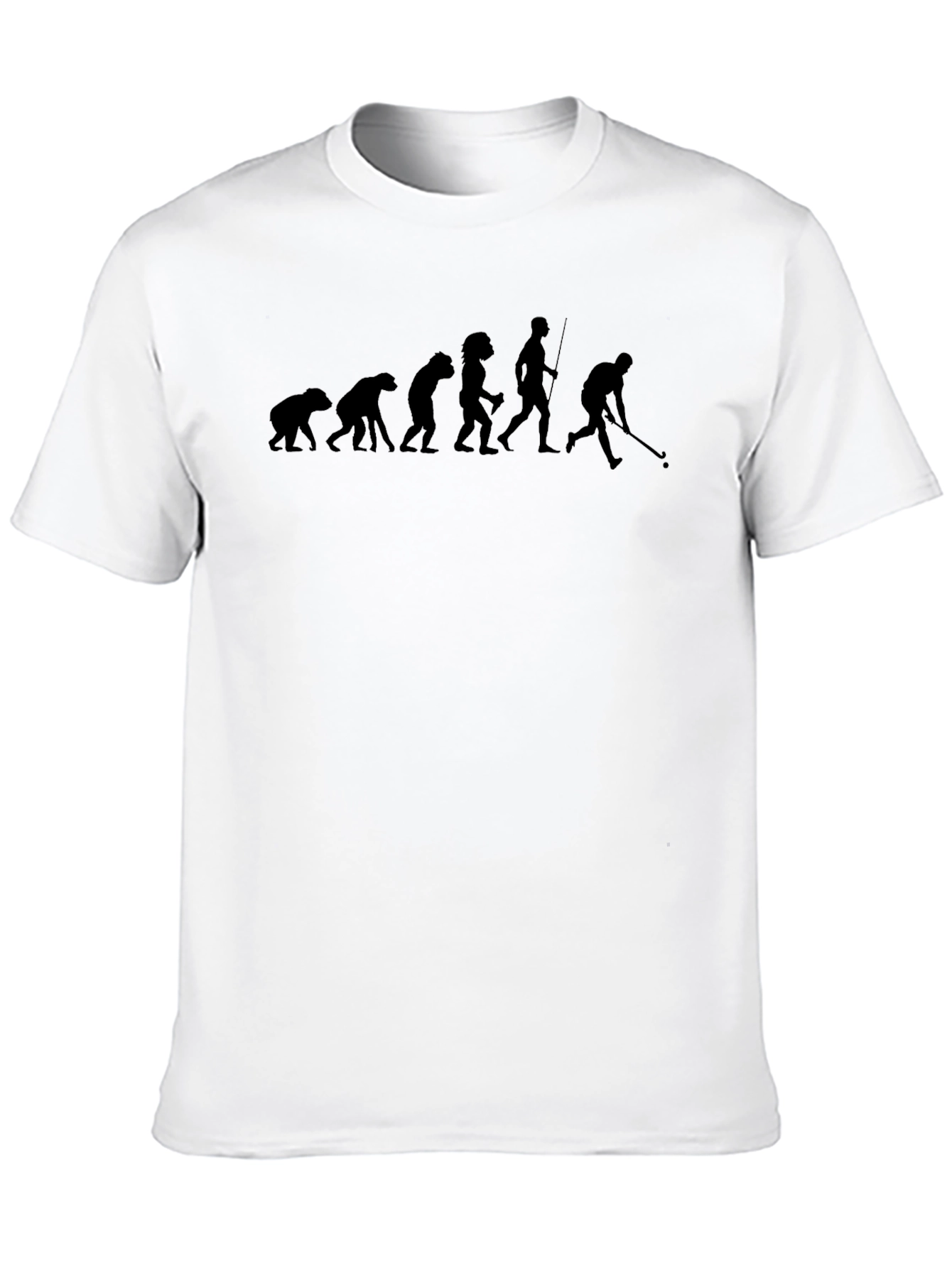 Evolution of Hockey T-Shirt - Black Cotton Tee