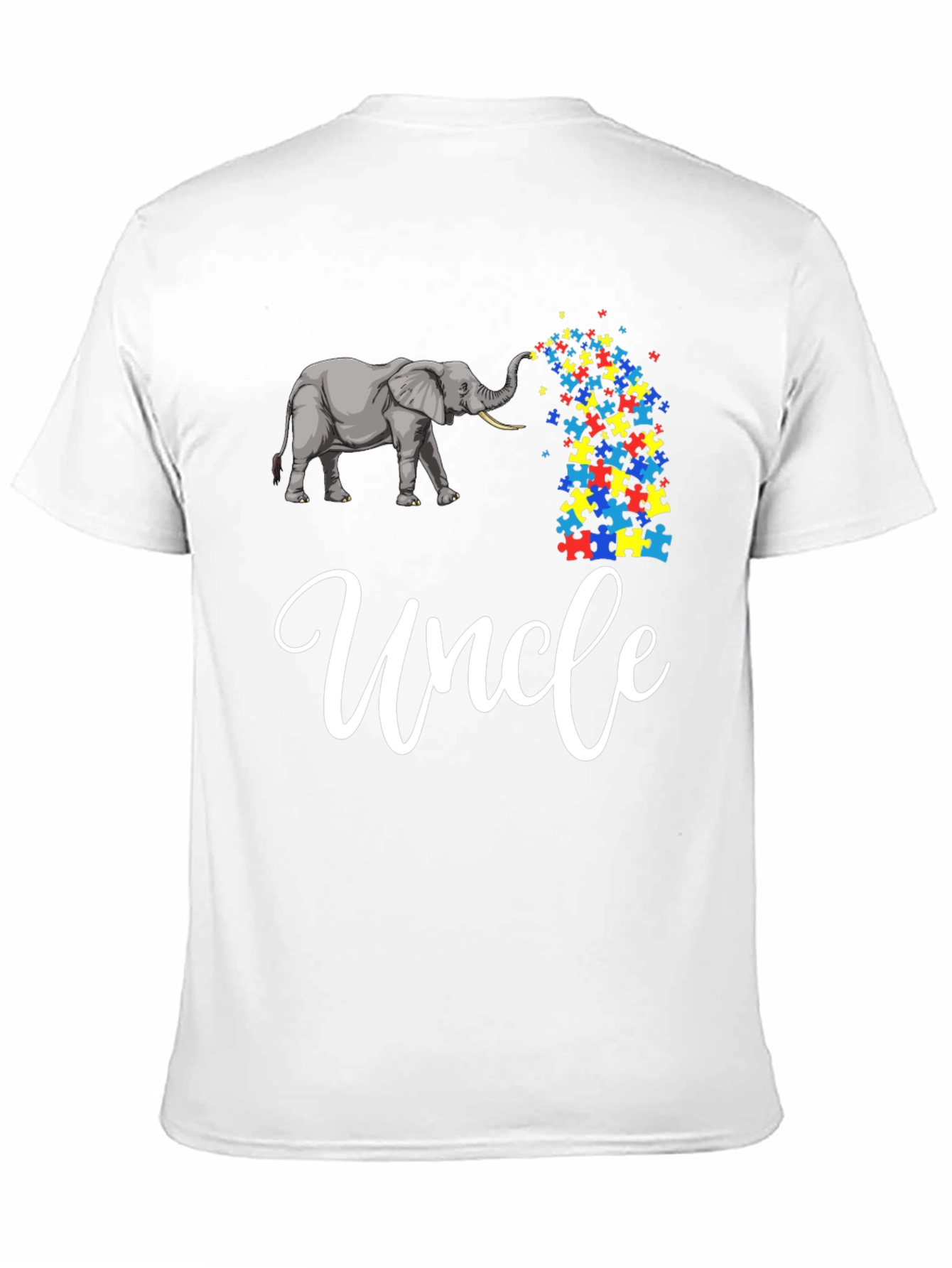 Autism Awareness Uncle Elephant T-Shirt