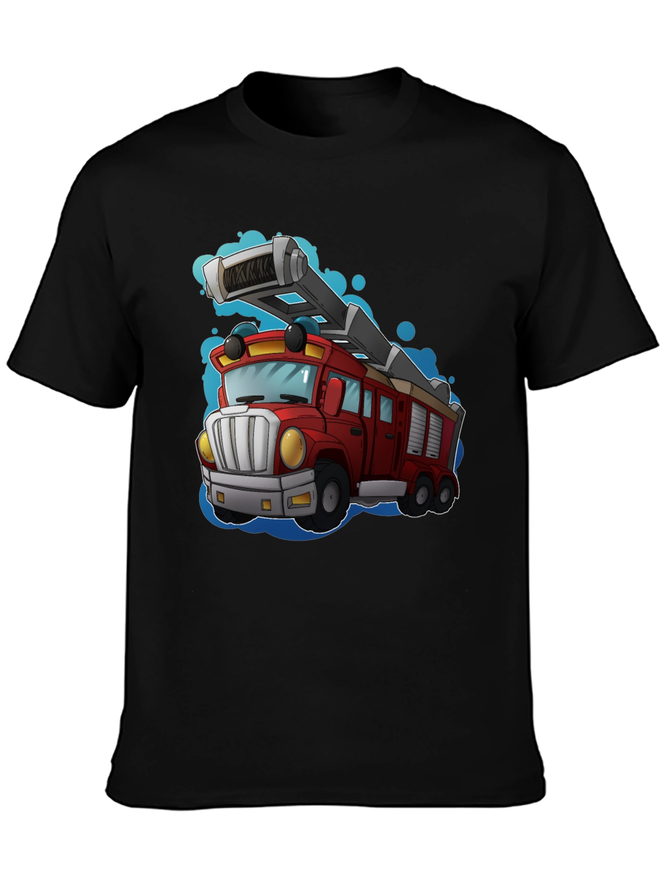 Cartoon Fire Truck T-Shirt