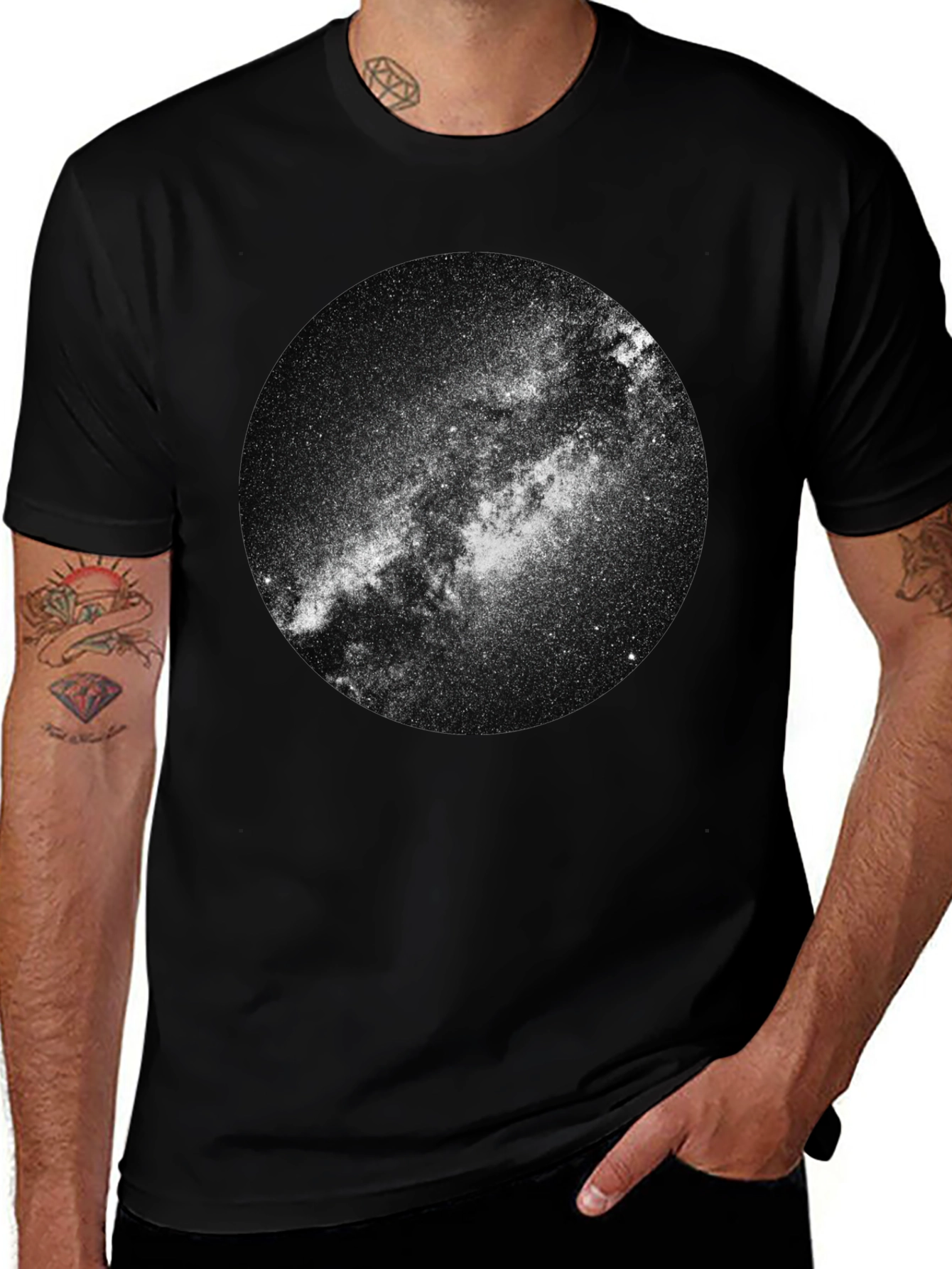 Milky Way Graphic Tee - Galaxy Space T-Shirt