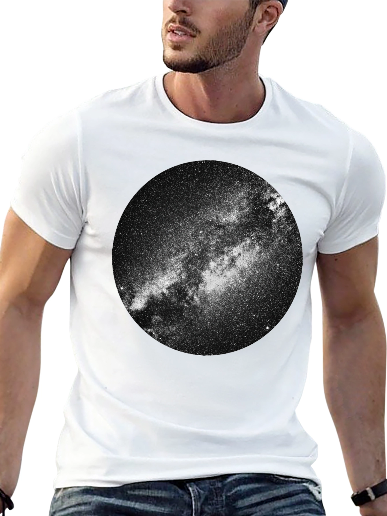 Milky Way Graphic Tee - Galaxy Space T-Shirt