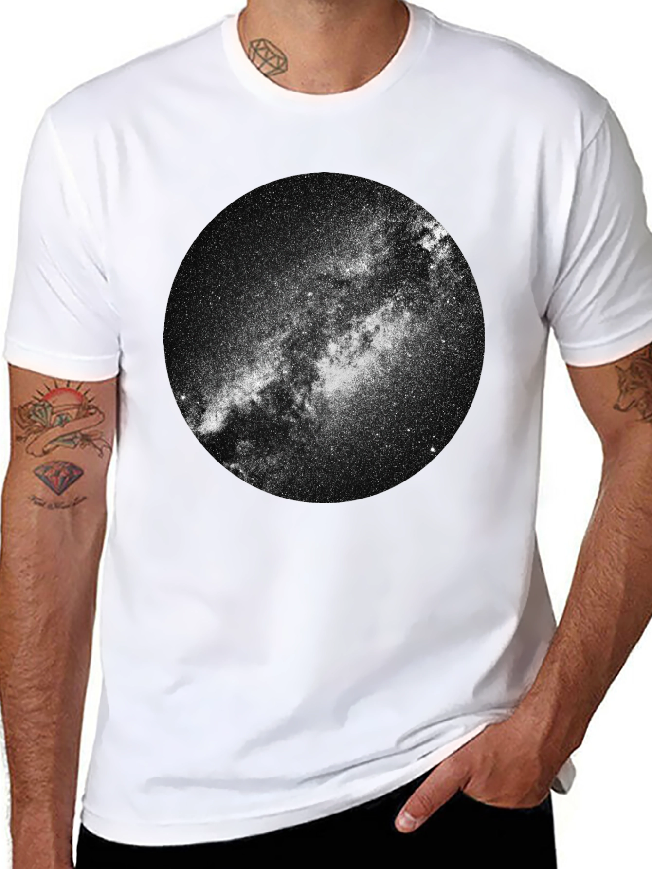 Milky Way Graphic Tee - Galaxy Space T-Shirt