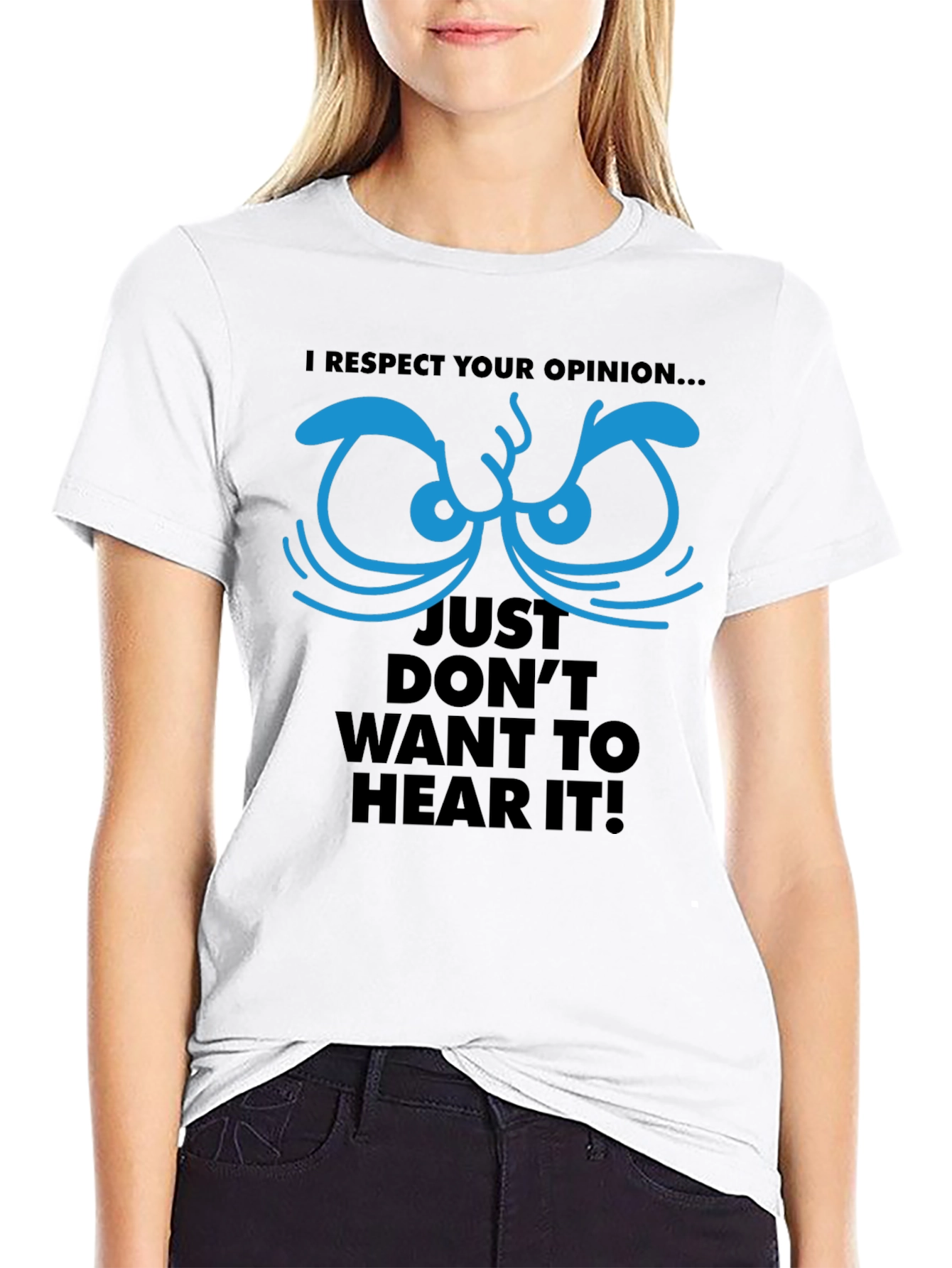 Respect Your Opinion Graphic Tee - Funny Novelty T-Shirt